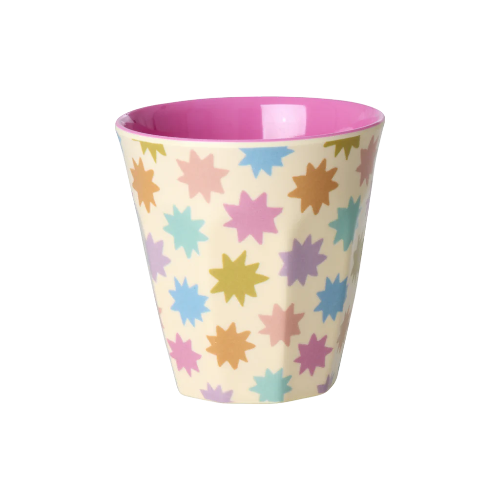 Melamine Kids Cups in Fun Fair Pink Prints - Small - 6 pcs. in Gift Box