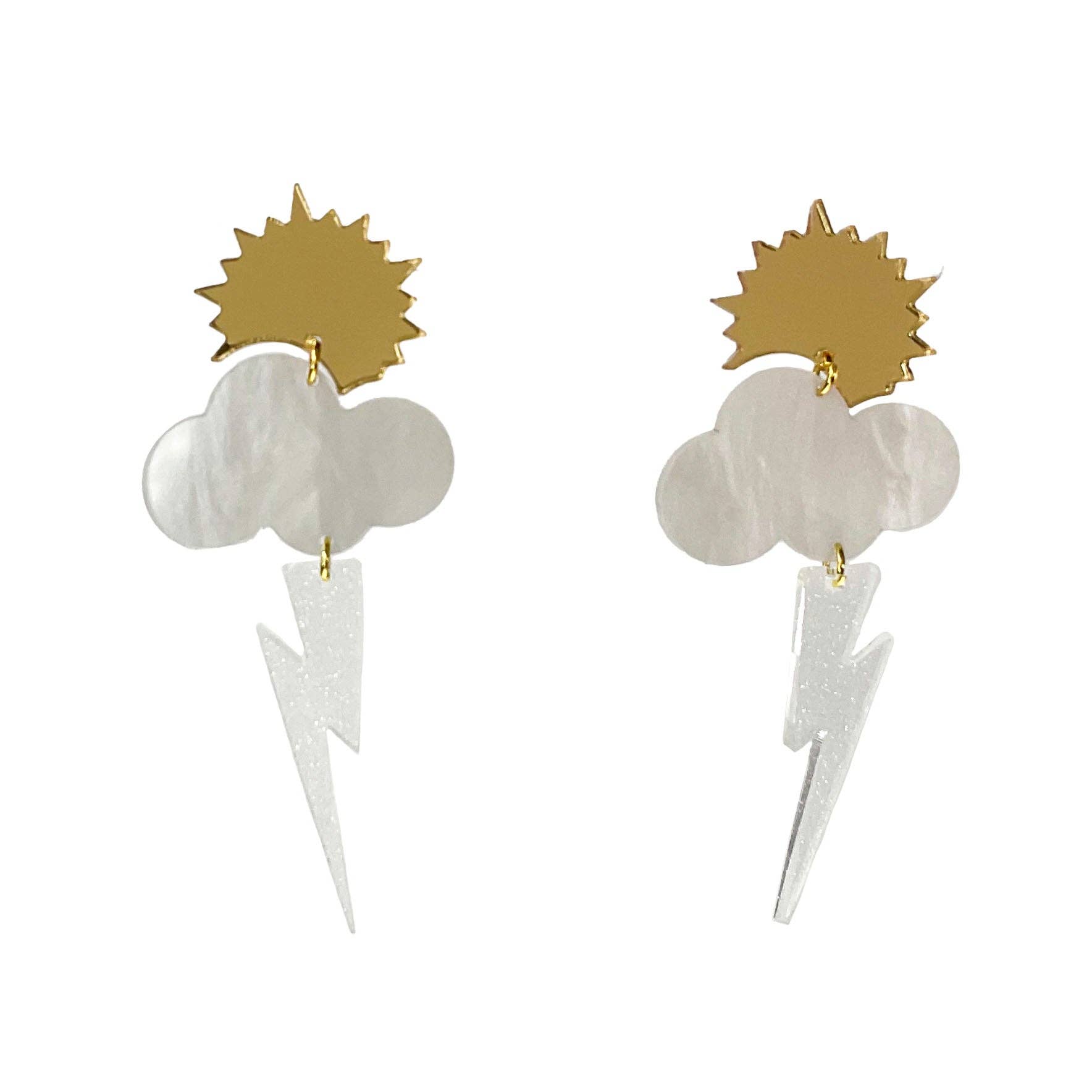 Partly Cloudy Earrings - Chance of Shimmer