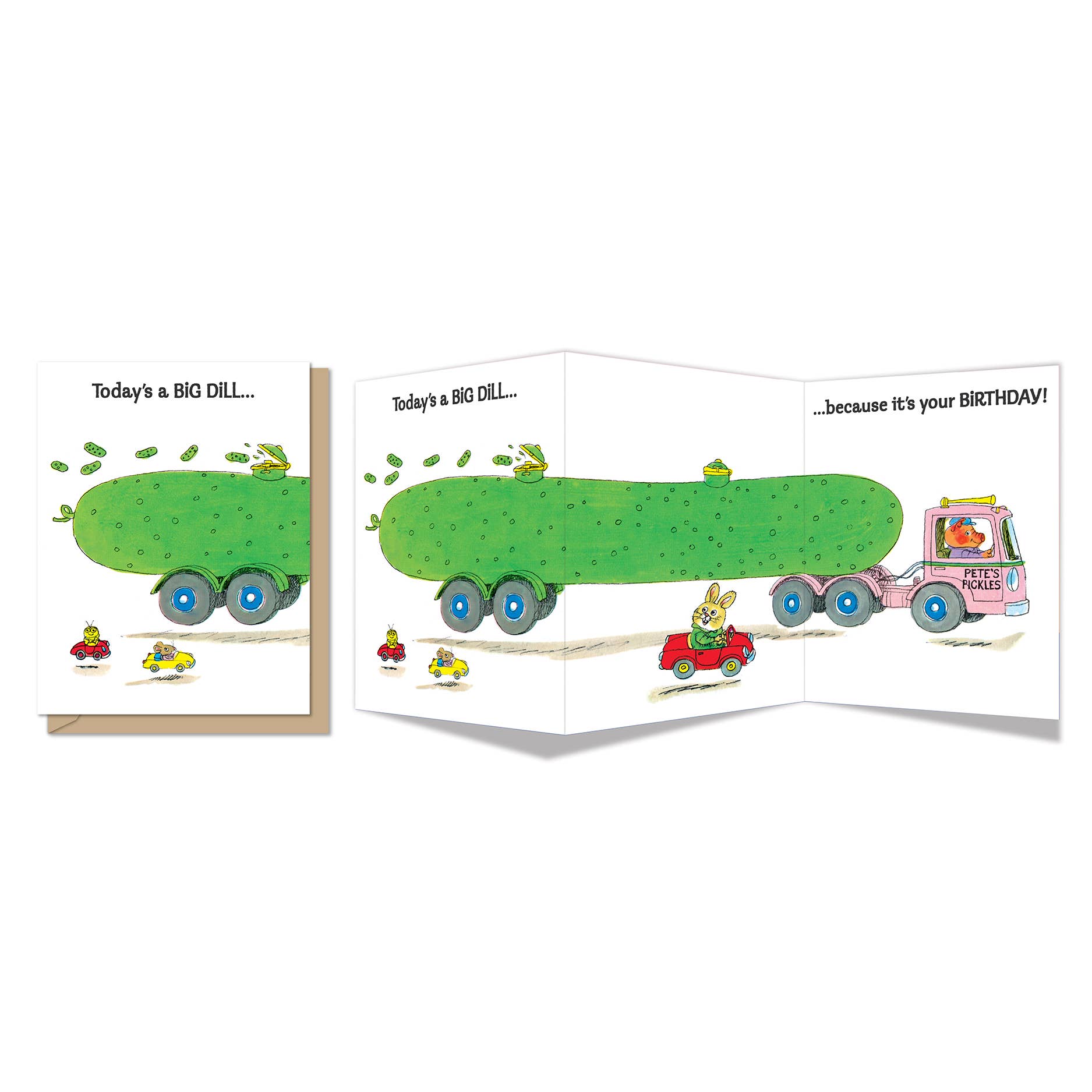 Tri-Fold Birthday Greeting Card | Big Dill