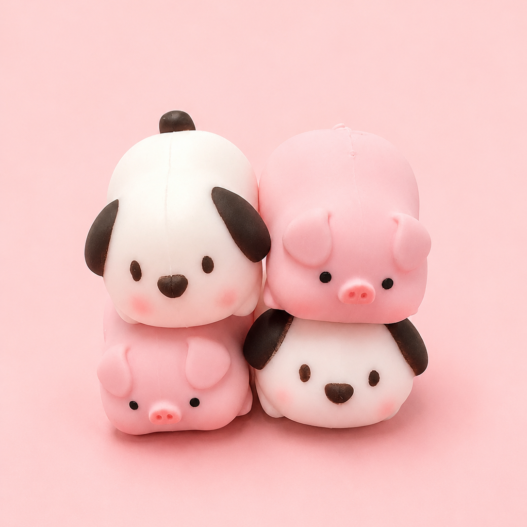 Snuggle Squad Piggy and Puppy Squishies