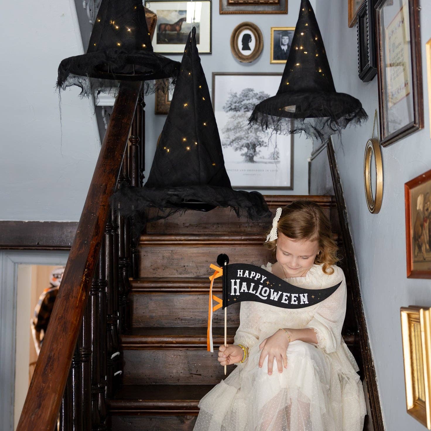 Light up Witch Halloween Hat set (3pk)