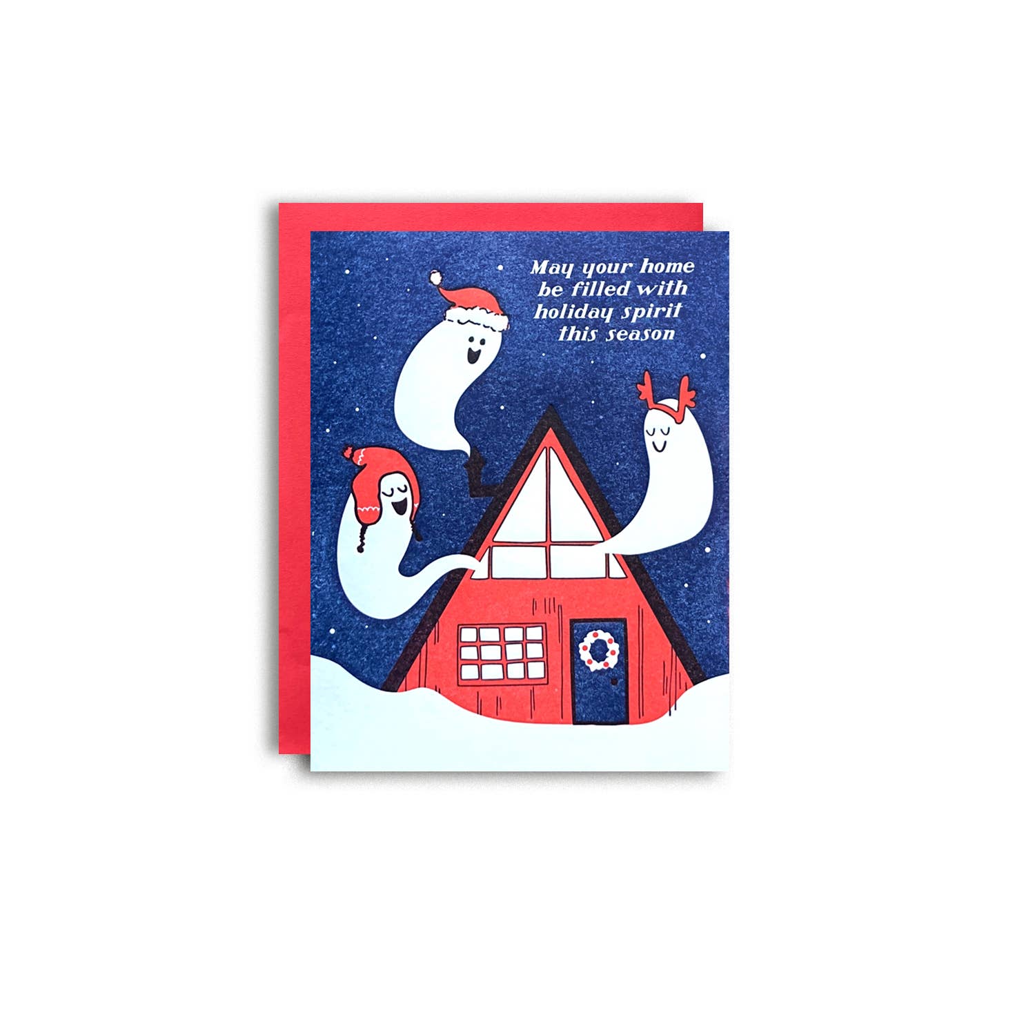 Holiday Spirit - Letterpress Greeting Card Single/Boxed Set