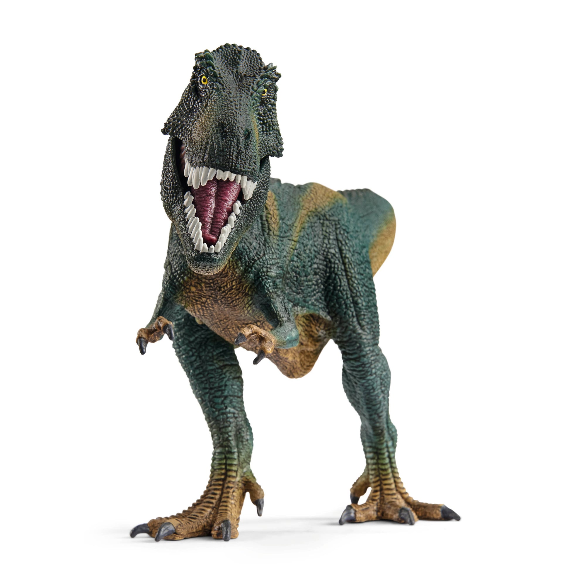 Dinosaur toy figure on a white background