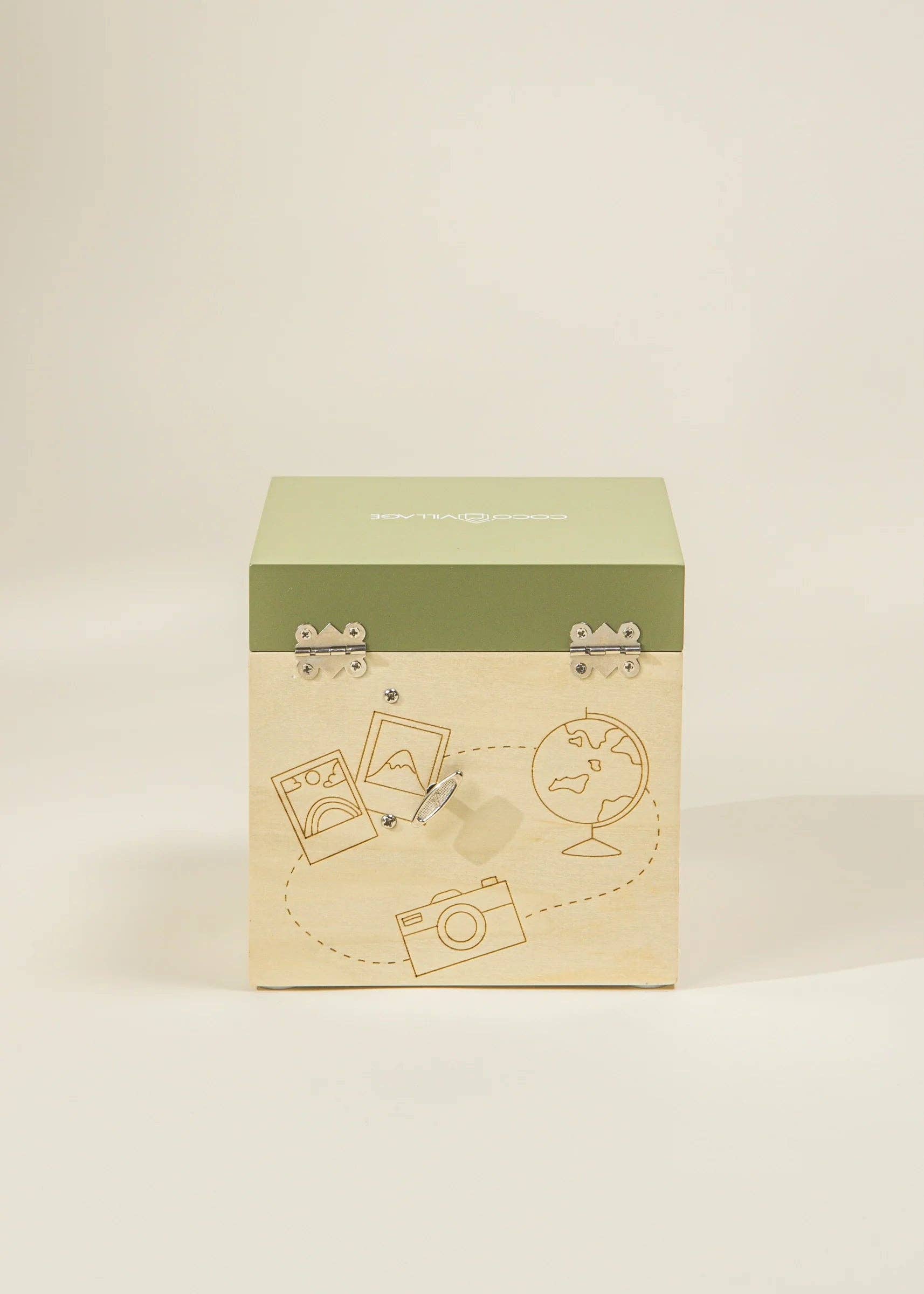Wooden Musical Souvenir Box - Travel