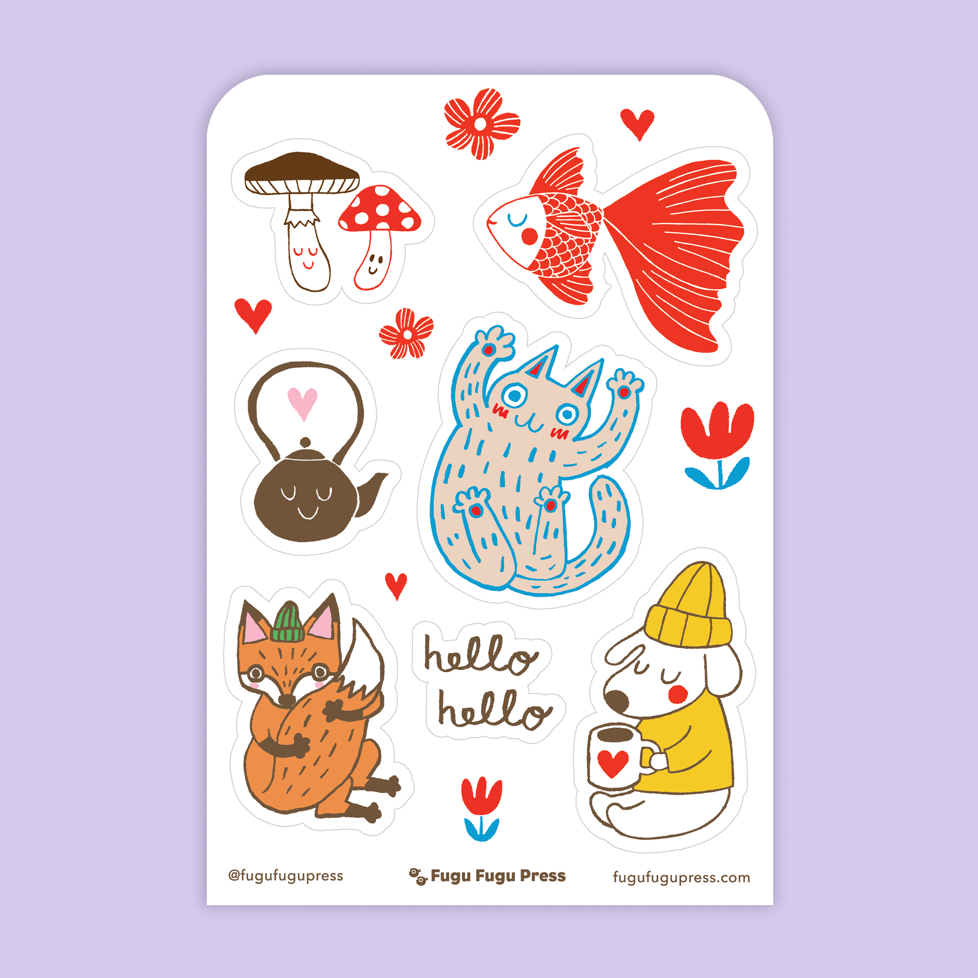 Card & Sticker Sheet Set - Farm Animals Bday
