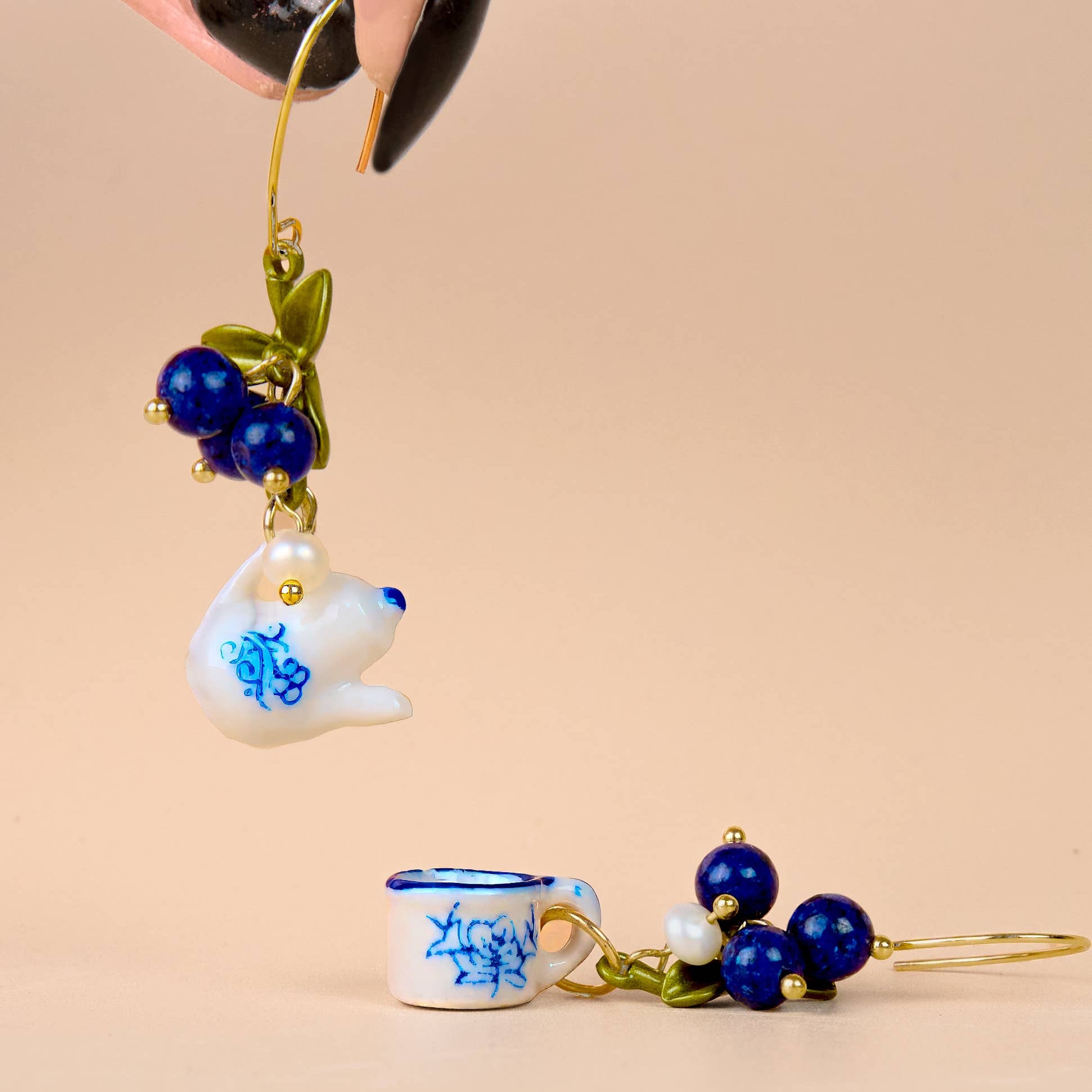 Spill the Tea Earrings - 18K Gold Plated