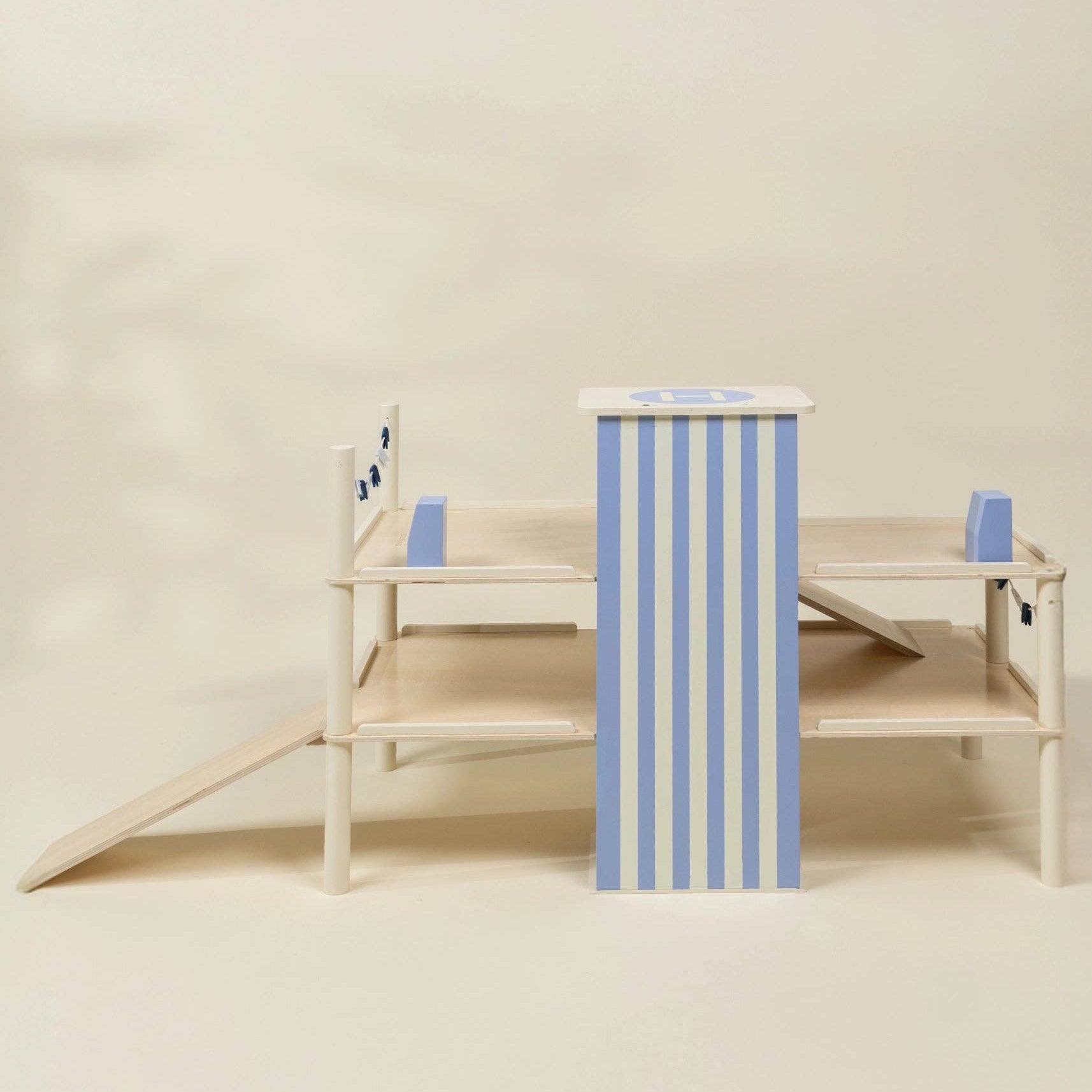 Oversized Wooden Parking Garage Playset