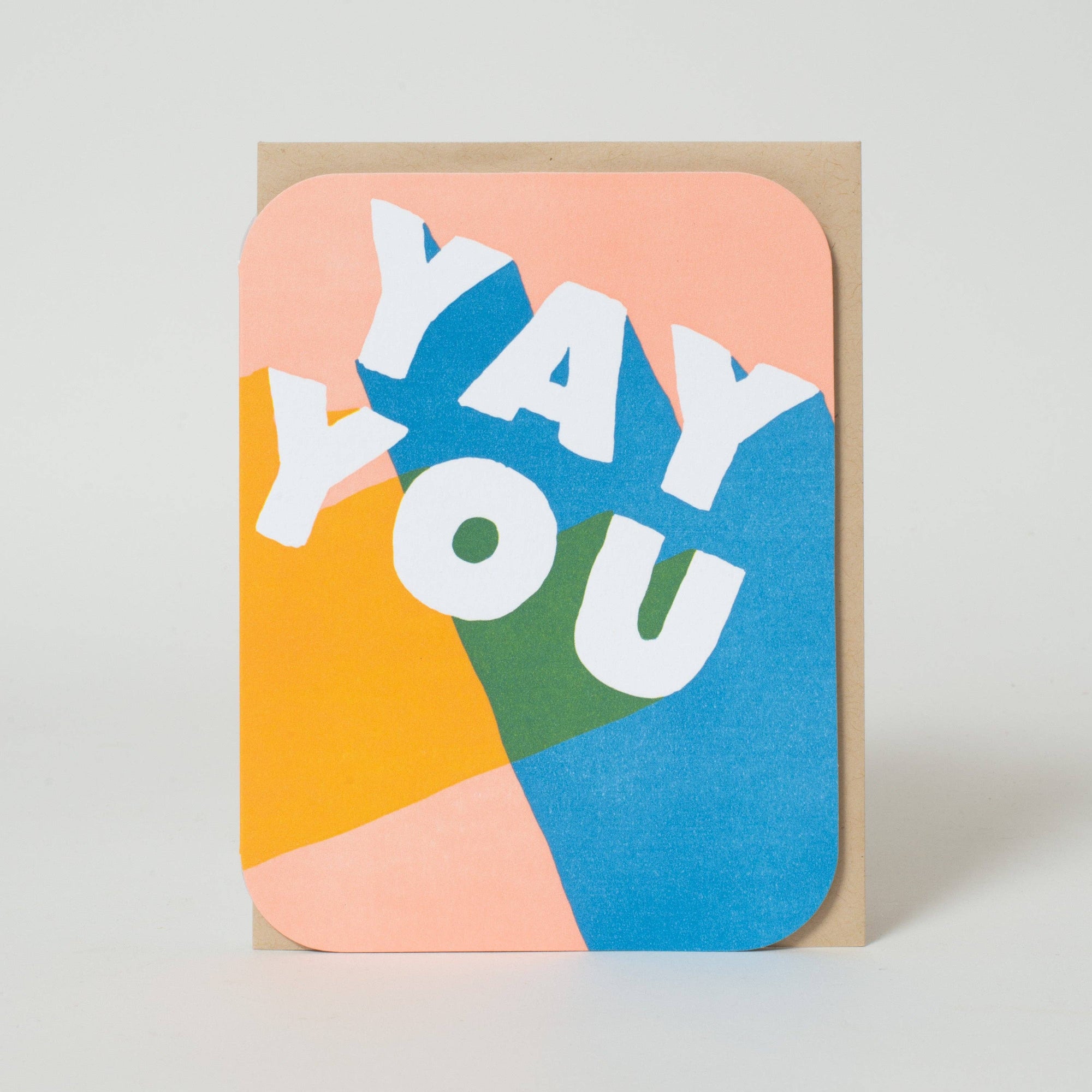 Yay You Bold Letters Congrats Card