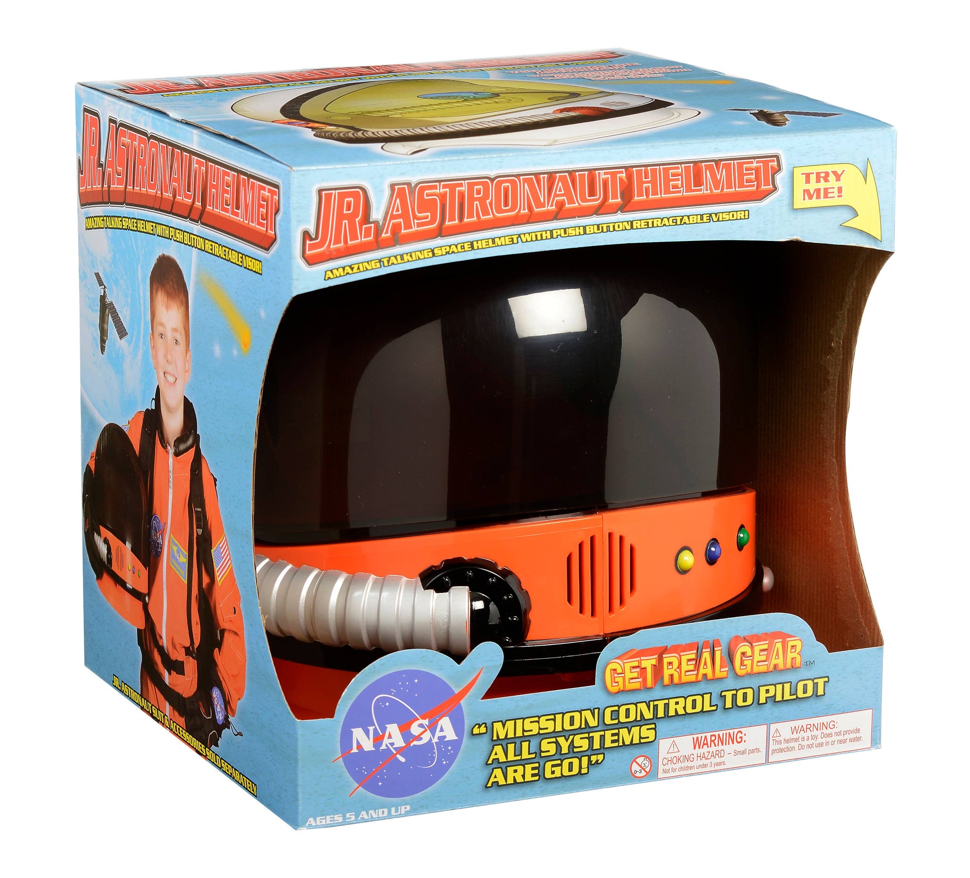Jr. Astronaut Helmet with Sound: Orange