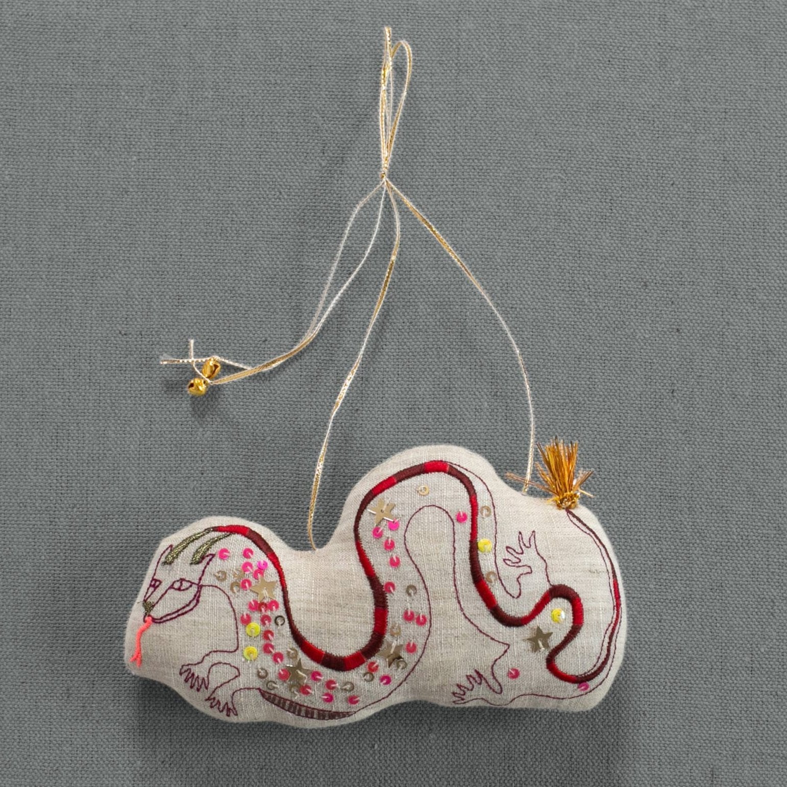 Lunar New Year Dragon - Cotton Ornament