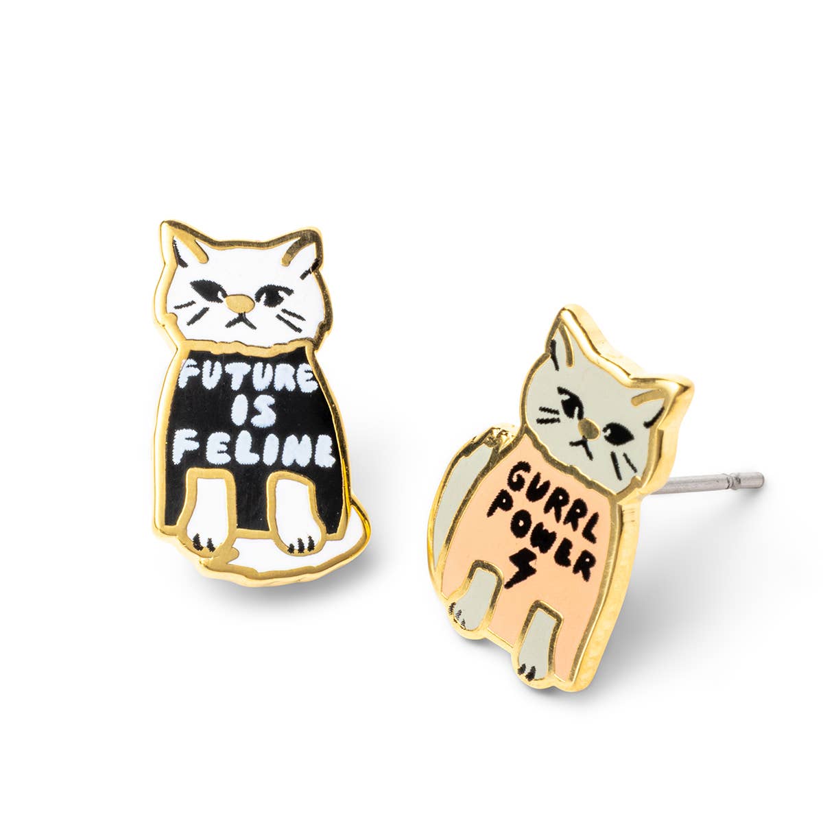 Girl Power Earrings - Studs