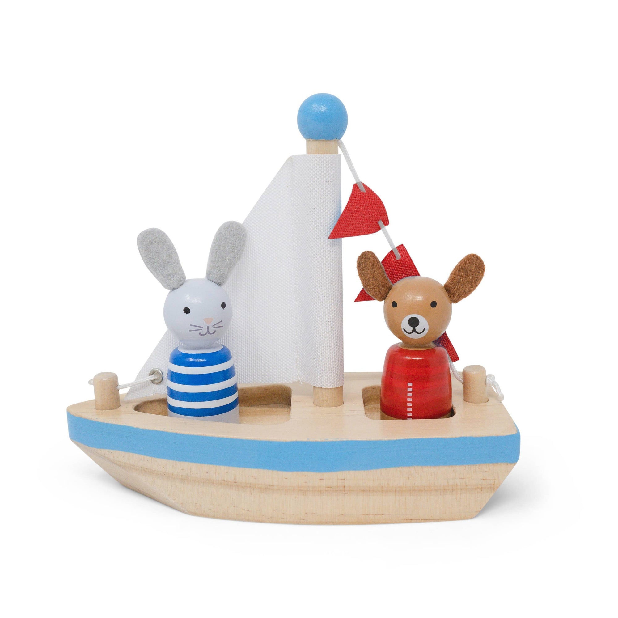 Boats & Buddies Bath Toy - dog & bunny