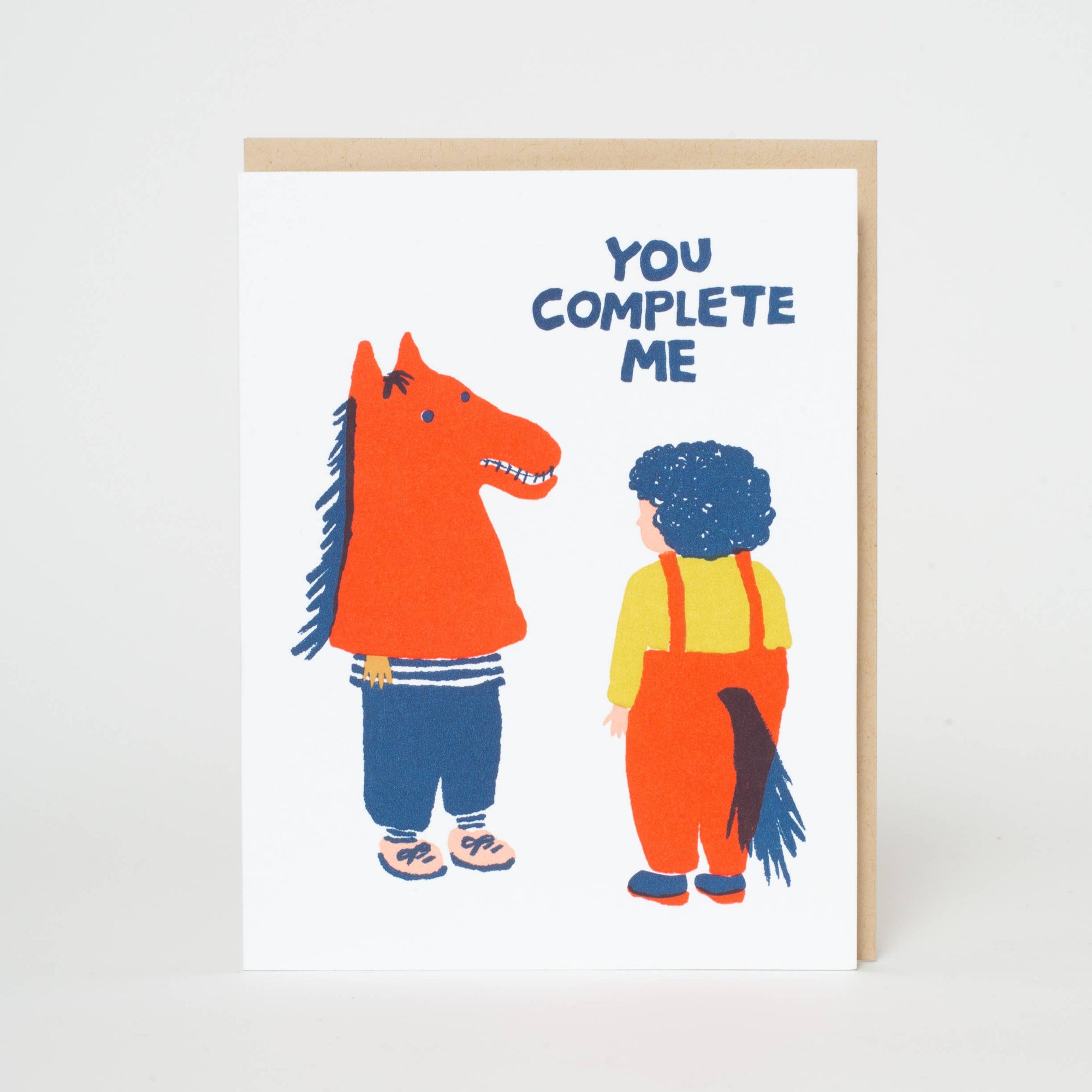 You Complete Me Letterpress Card