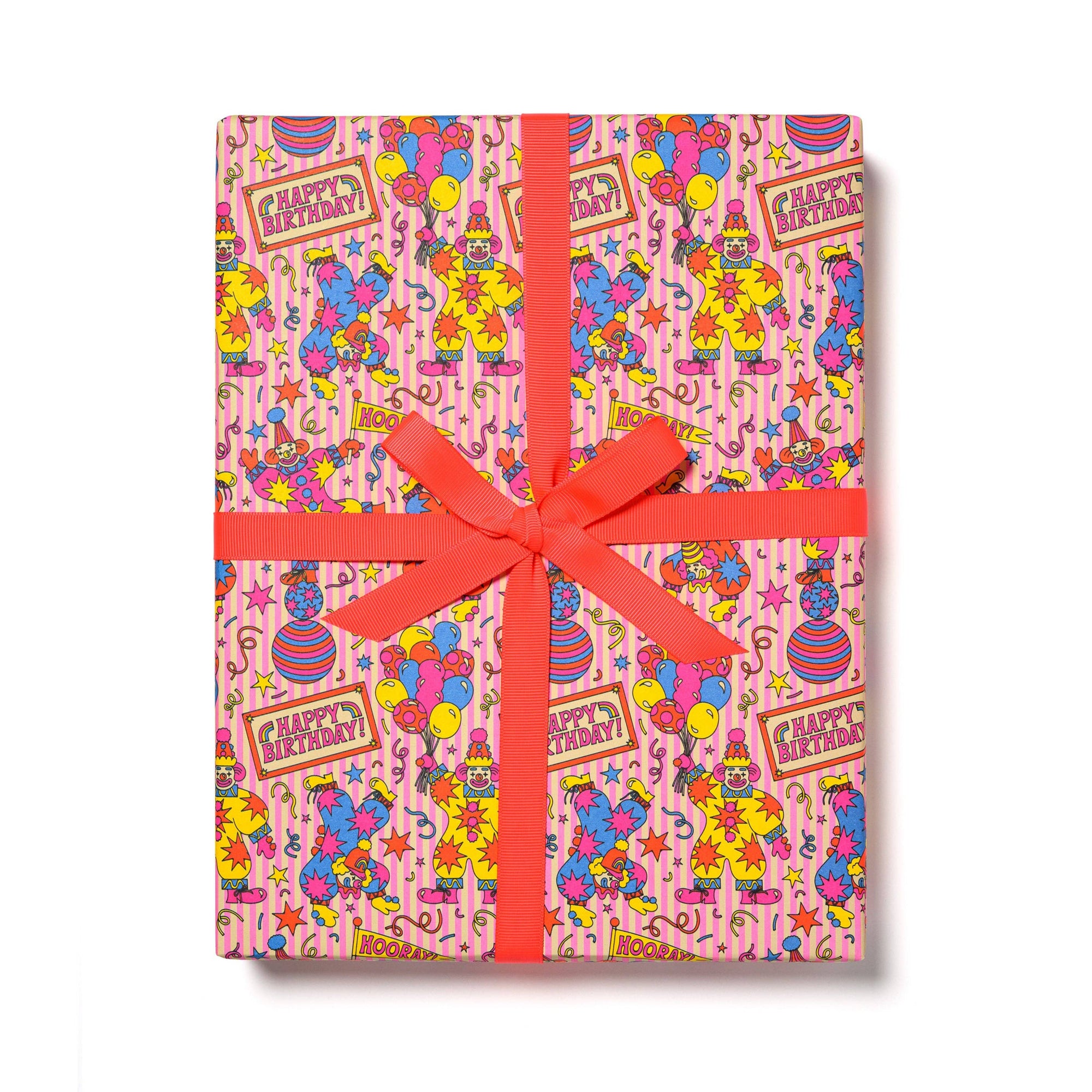 Clowns wrapping paper -single sheet