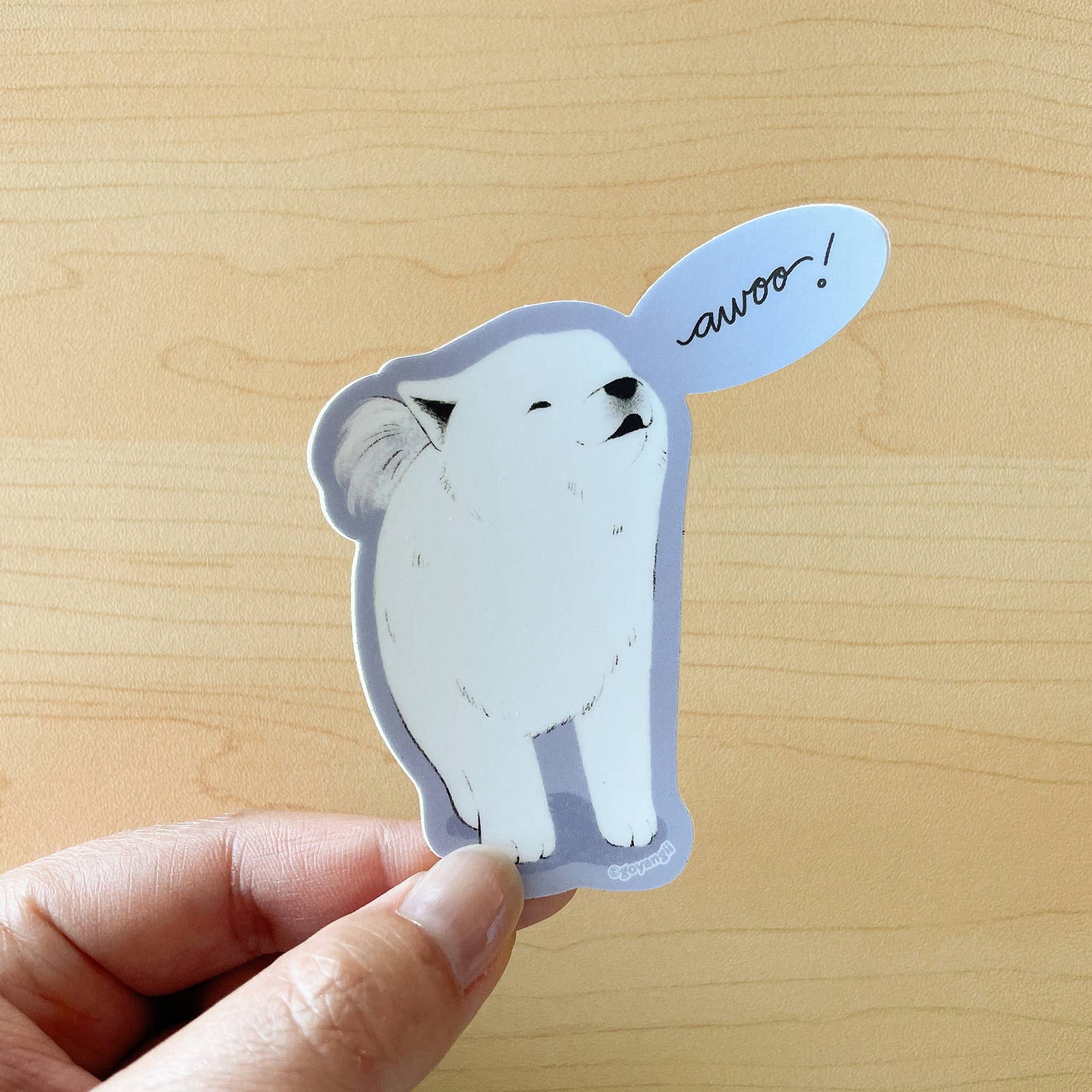 Smol Awoo Waterproof Vinyl Sticker