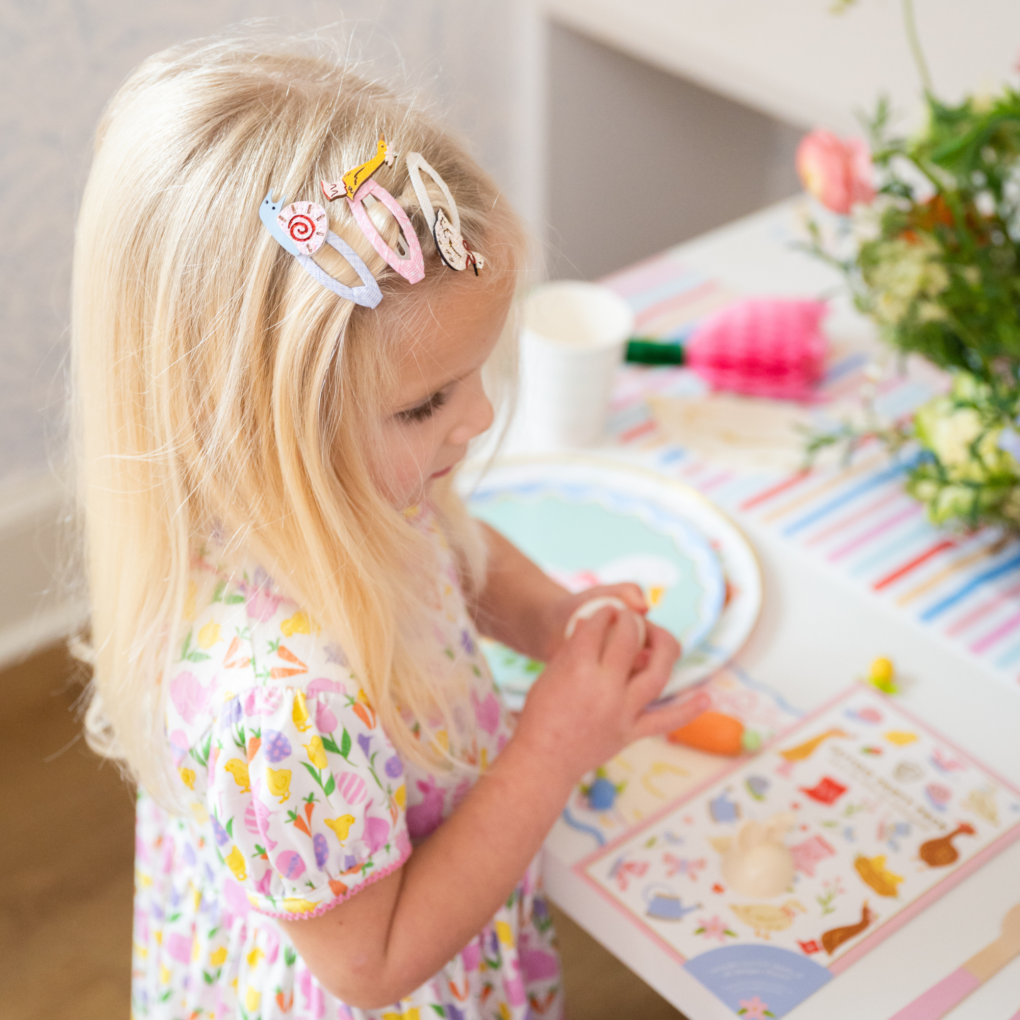 Silly Goose Garden Hair Clip Set