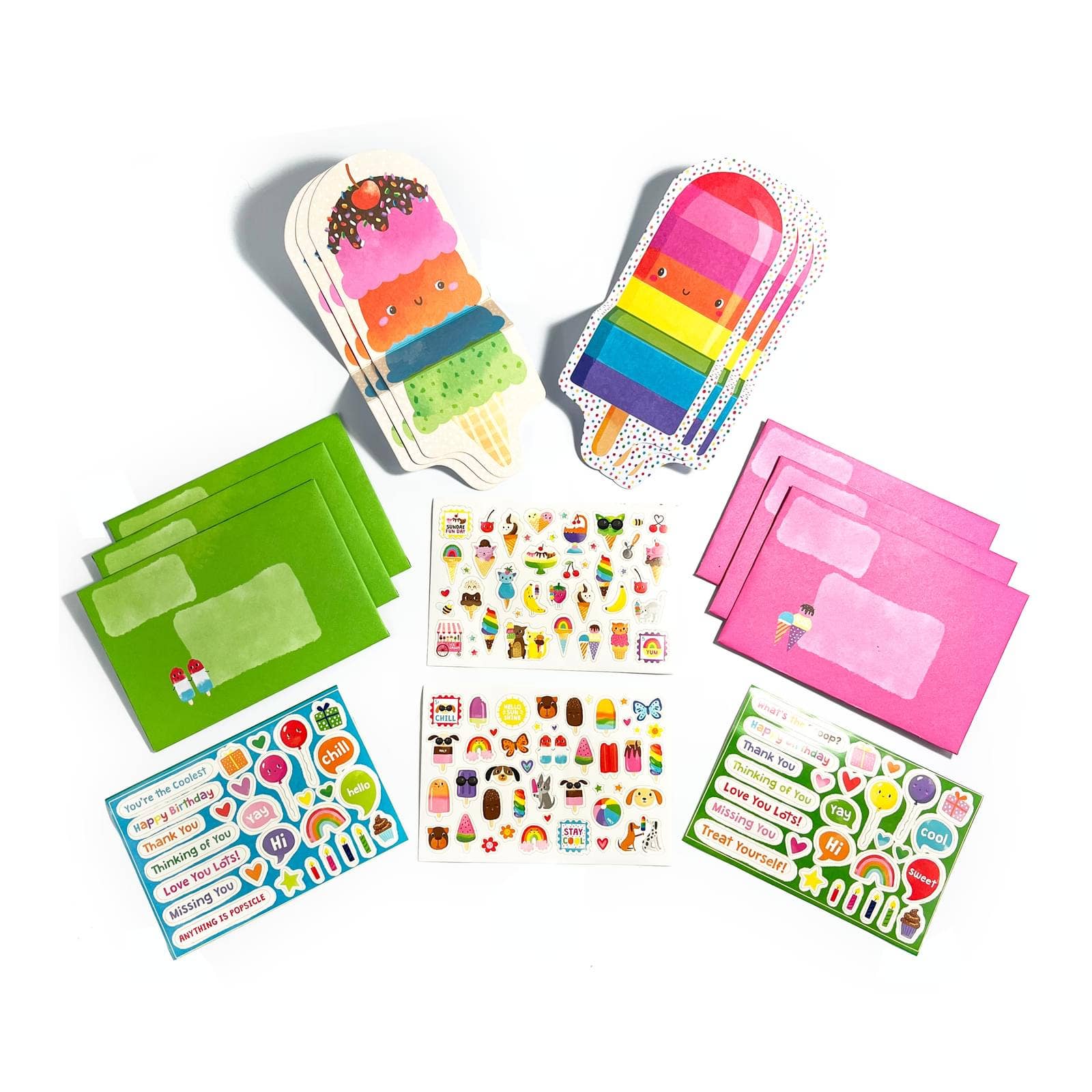 Tiny Tada! Note Cards & Sticker Set - Sweet Treats