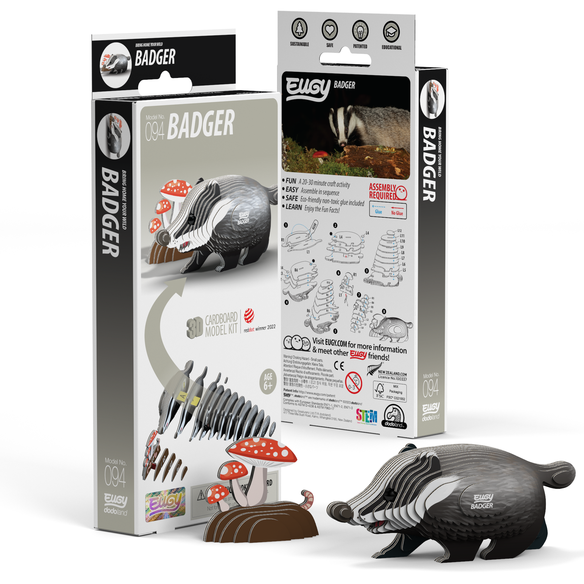 Badger  3-D model kit