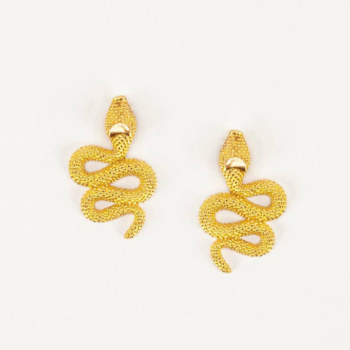 Snake Post Earrings