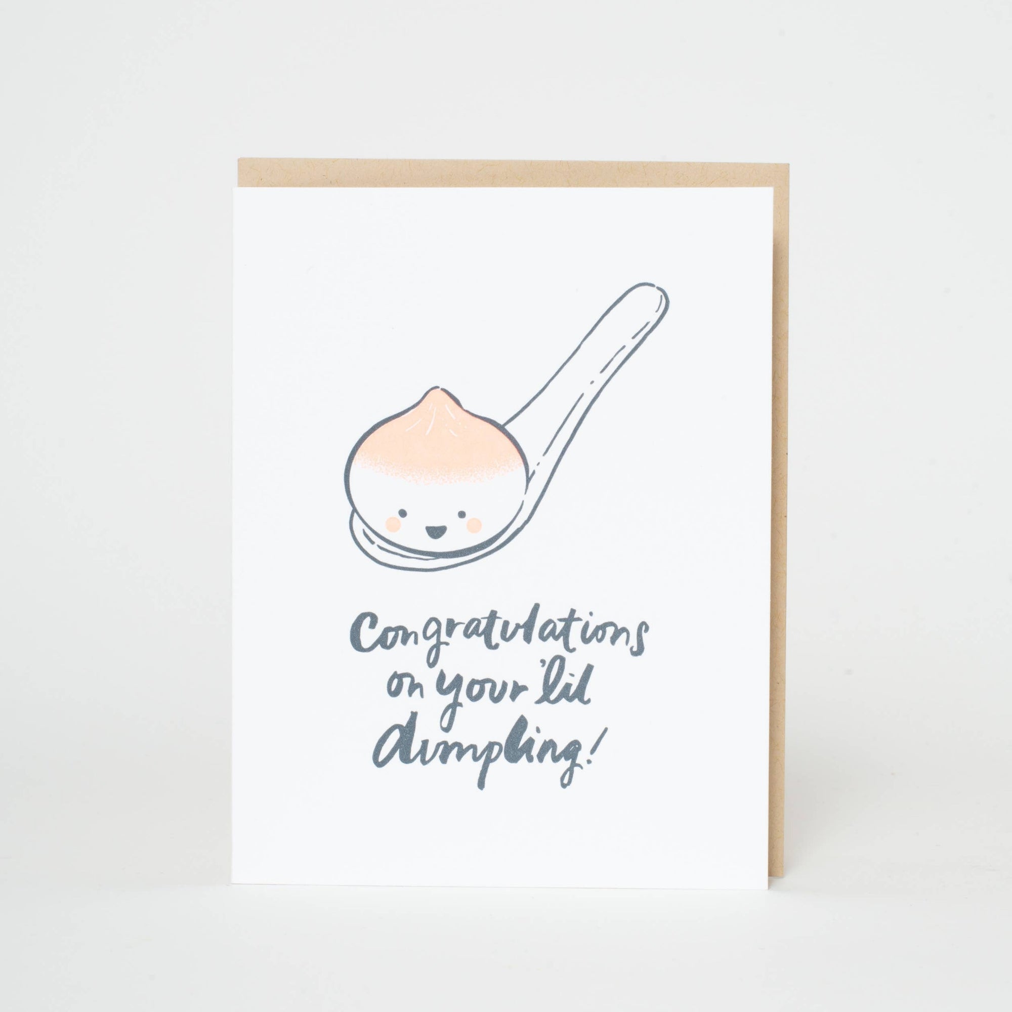 Lil' Dumpling Letterpress Card