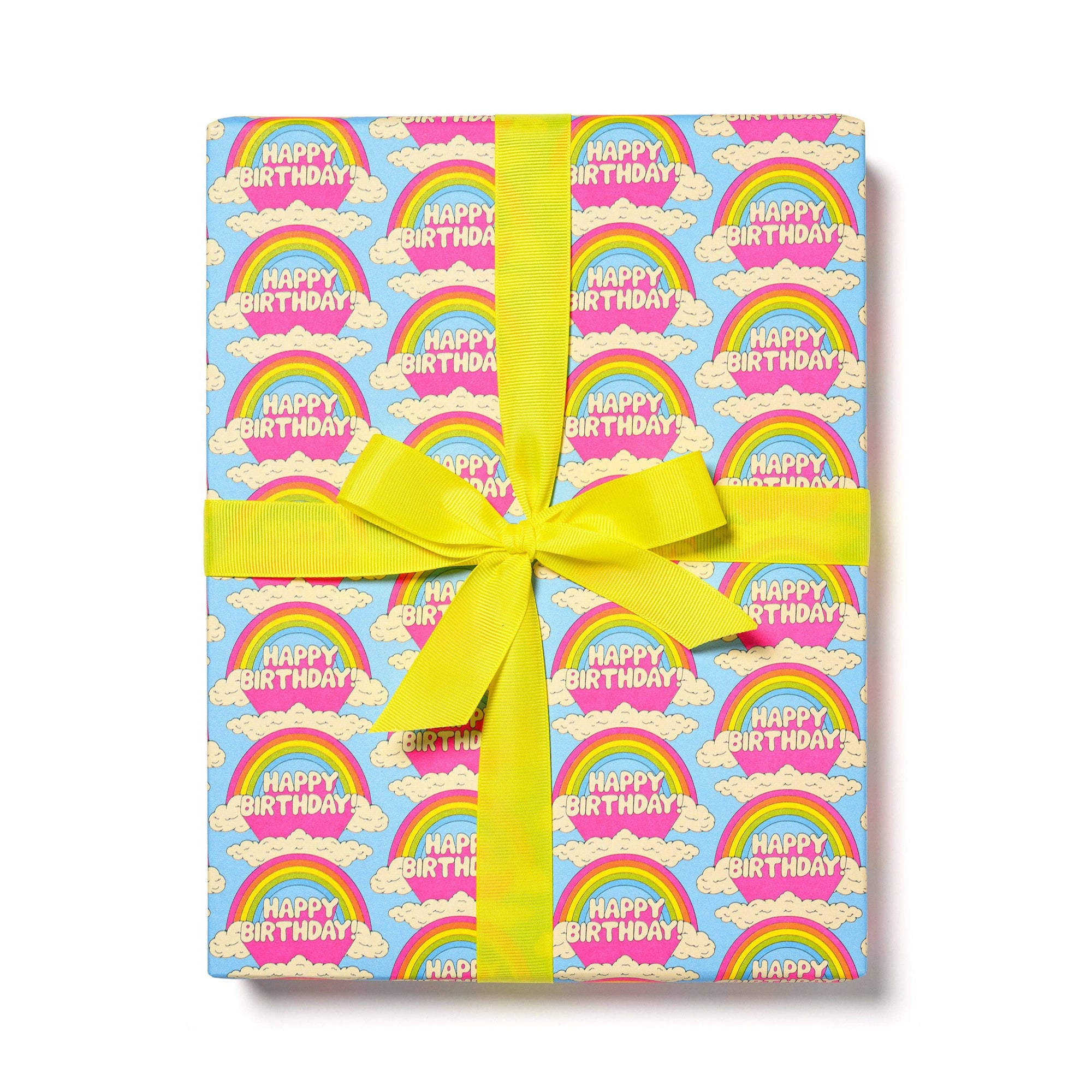 All Over Rainbows wrapping paper: -single sheet