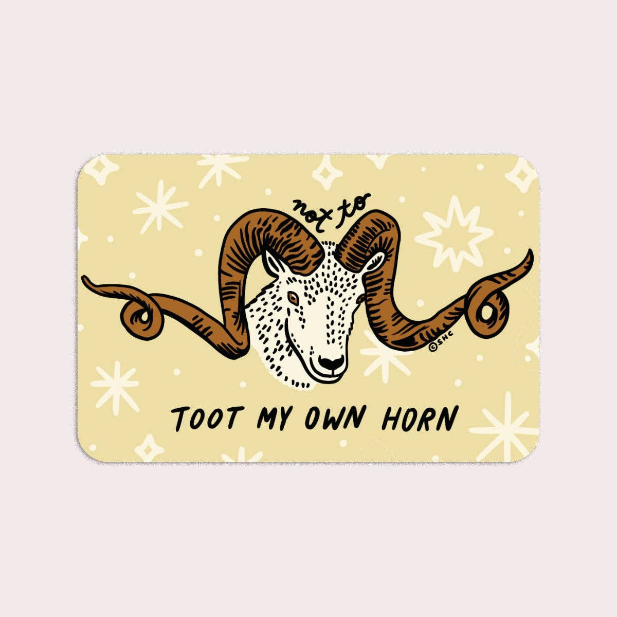 Toot My Own Horn Vinyl Sticker