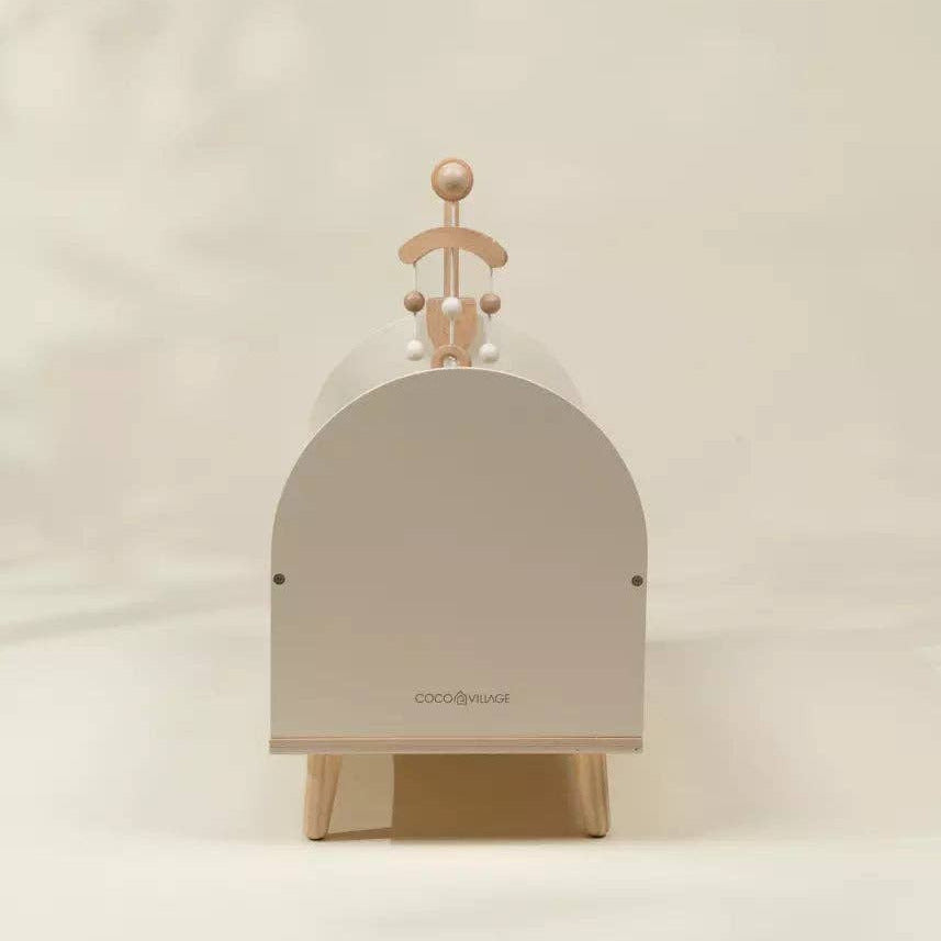 Wooden Dolls’ Crib & Accessories