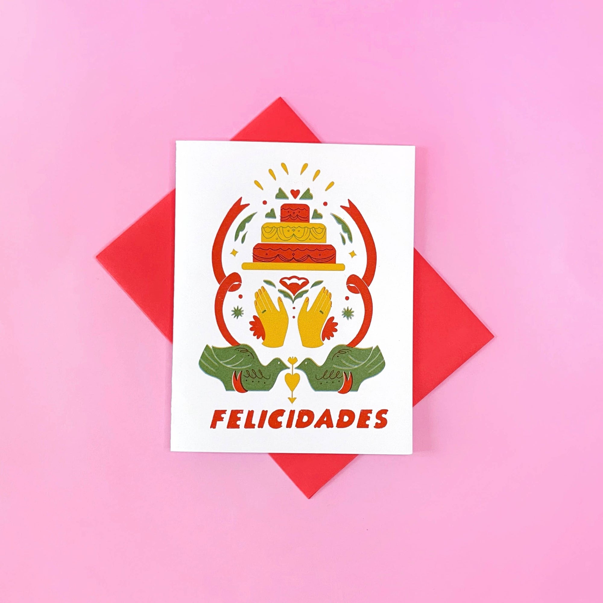 Felicidades - Risograph congrats Card