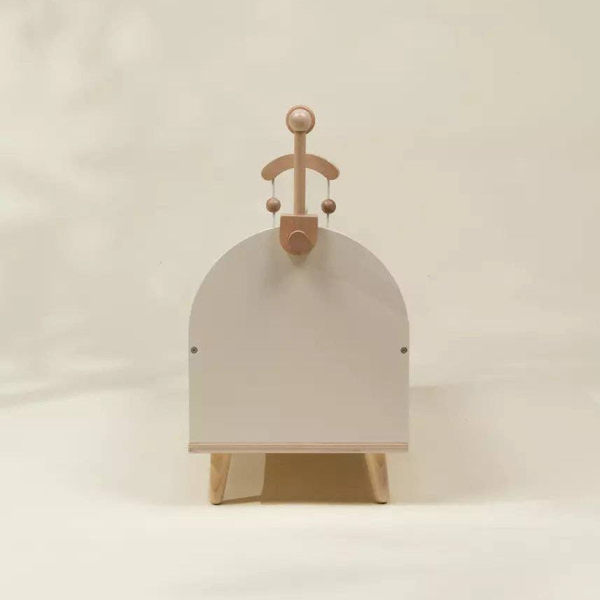Wooden Dolls’ Crib & Accessories