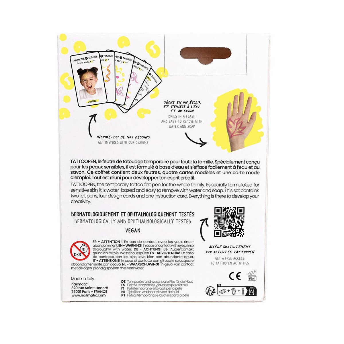Tattoo Pen Set for Kids JUNGLE