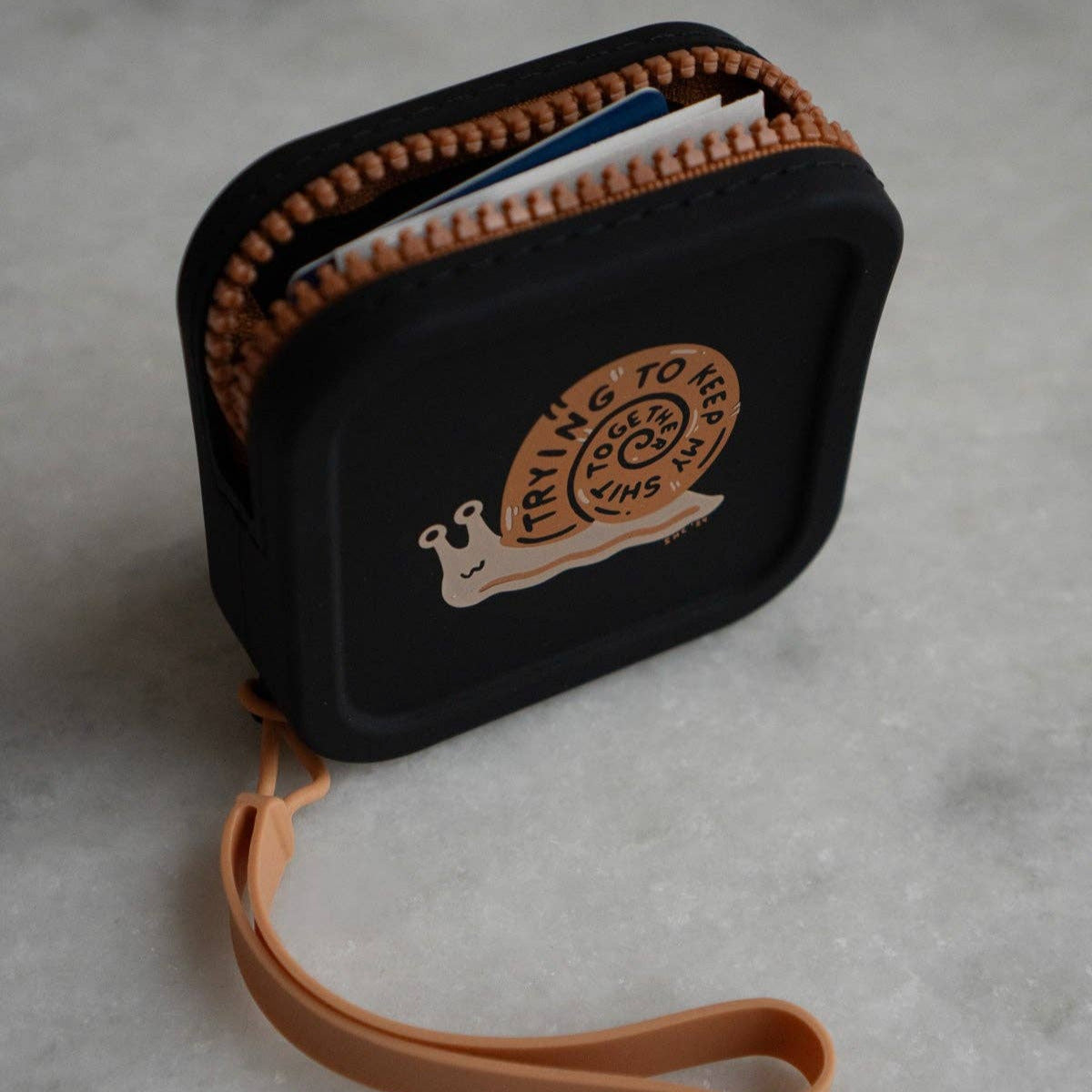 Trying - Zipper Coin Pouch