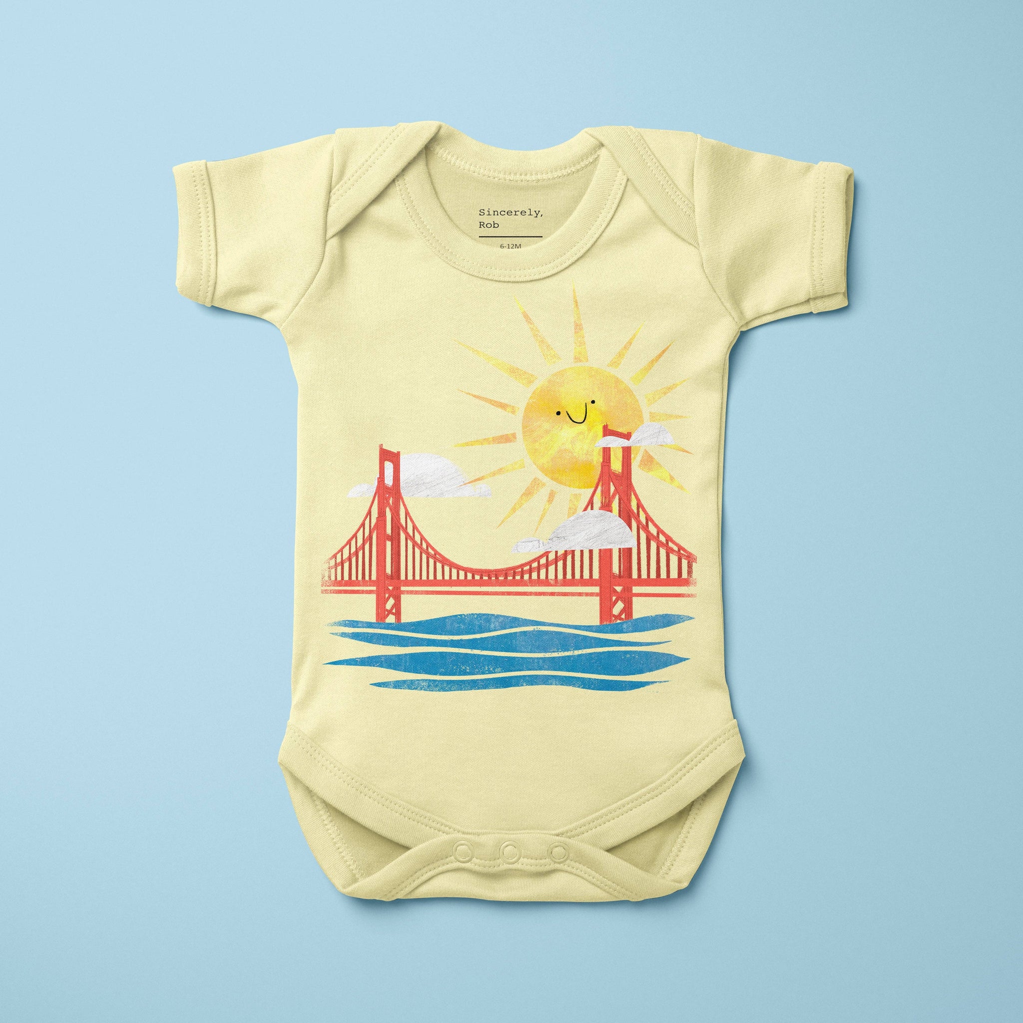 "San Francisco Bay-by" Baby Bodysuit Onesie