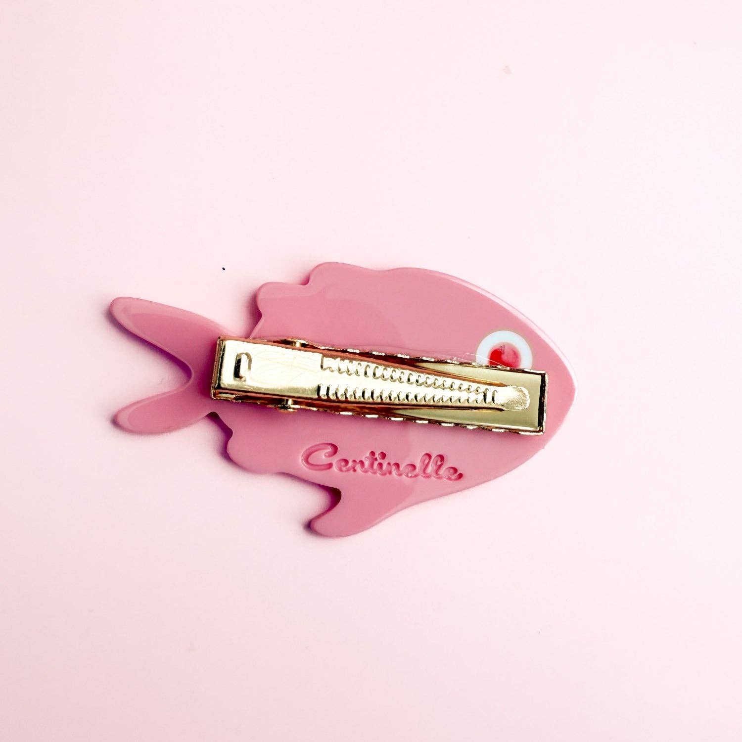 Pink Fish Alligator Hair Clip