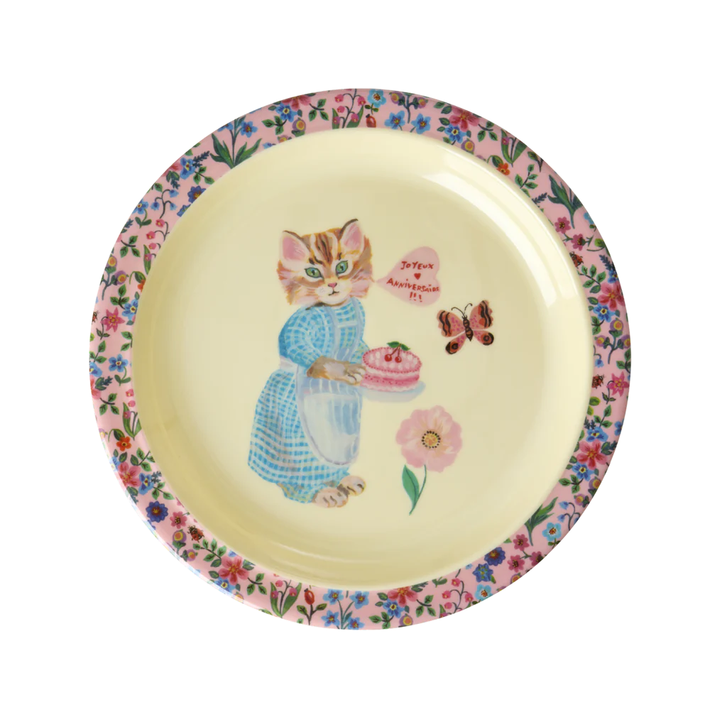 Kids Plate - Pink - Nathalie Lété Print