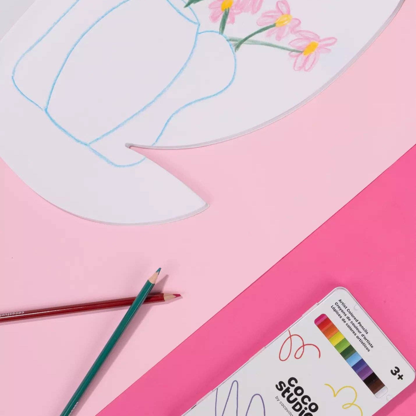 Flower Shaped Kids Sketchbook (40 pages)