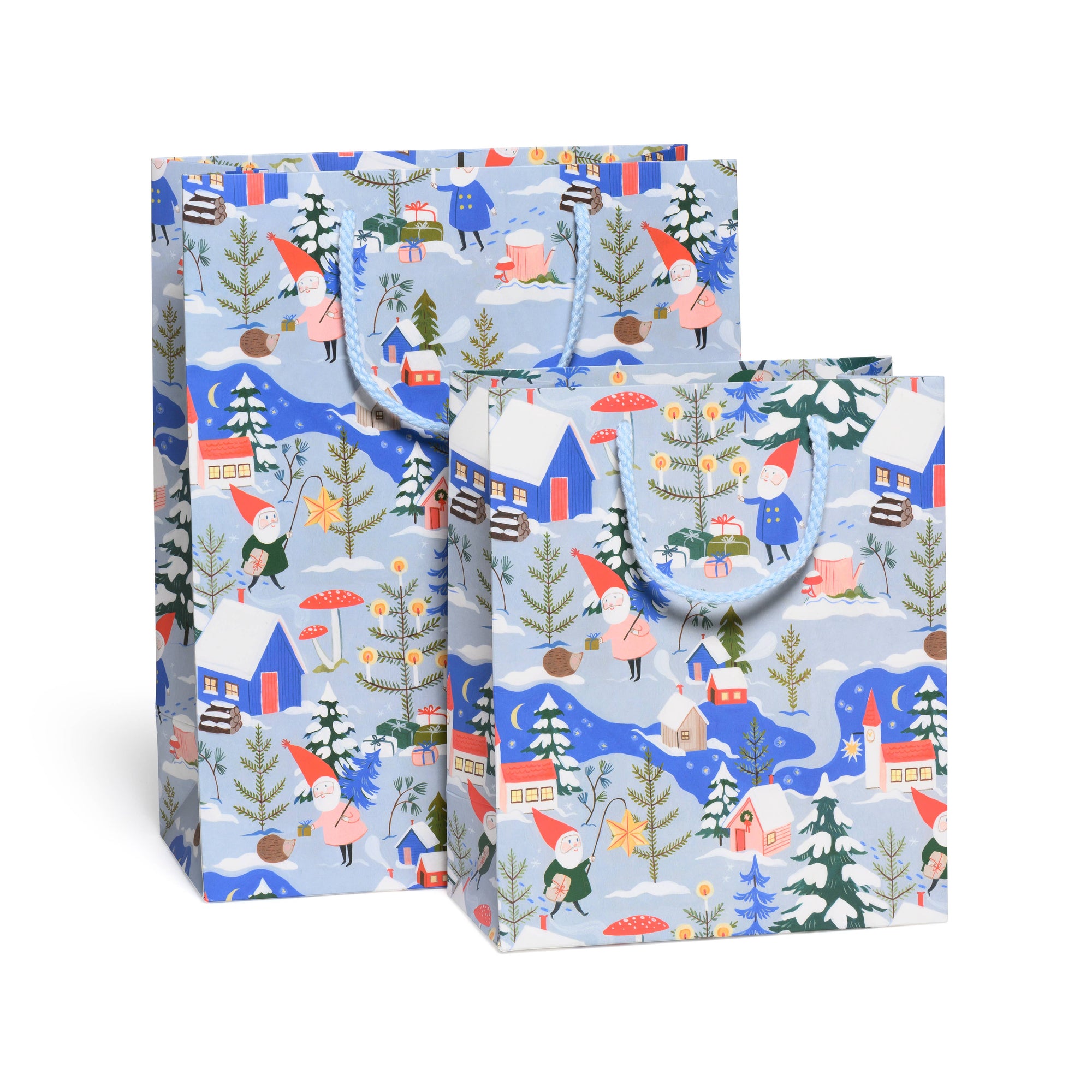 Holiday Gnomes gift bags: large