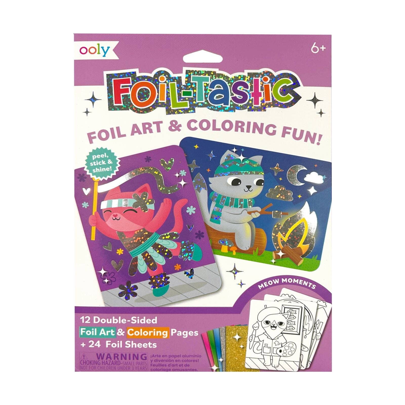 Foil-tastic: Foil Art & Coloring Fun - Meow Moments (36 PC Set)