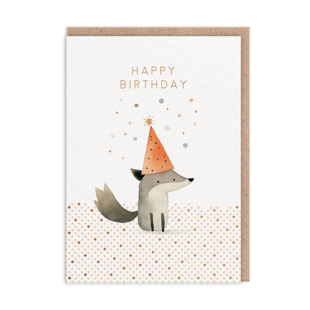 Fox Birthday Card -birthday