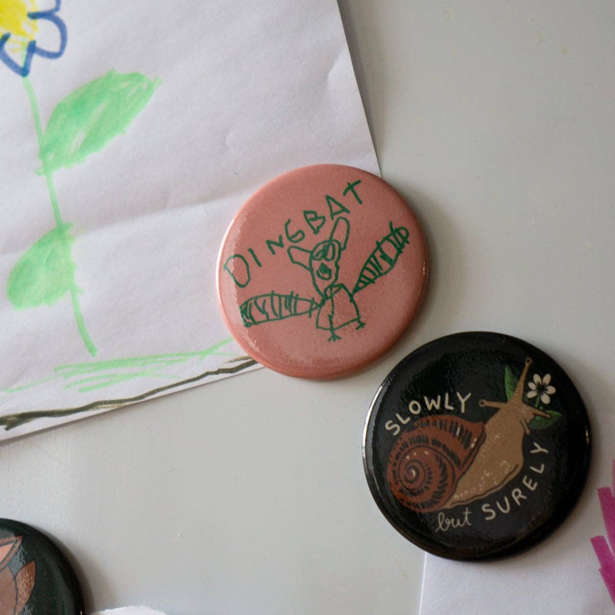 Dingbat Kids Drawing Fridge Magnet