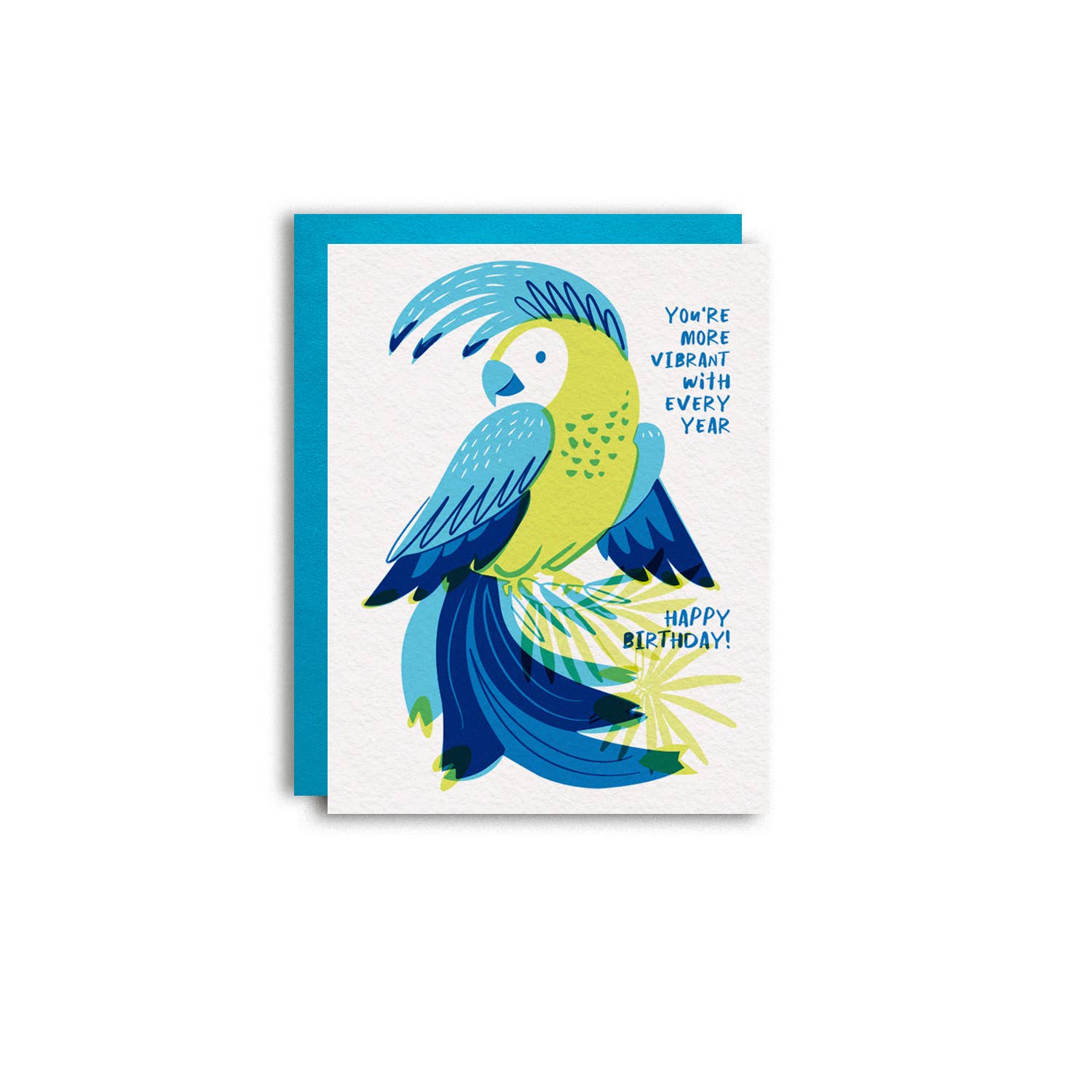 More Vibrant Every Year Birthday - Cute Risograph Card