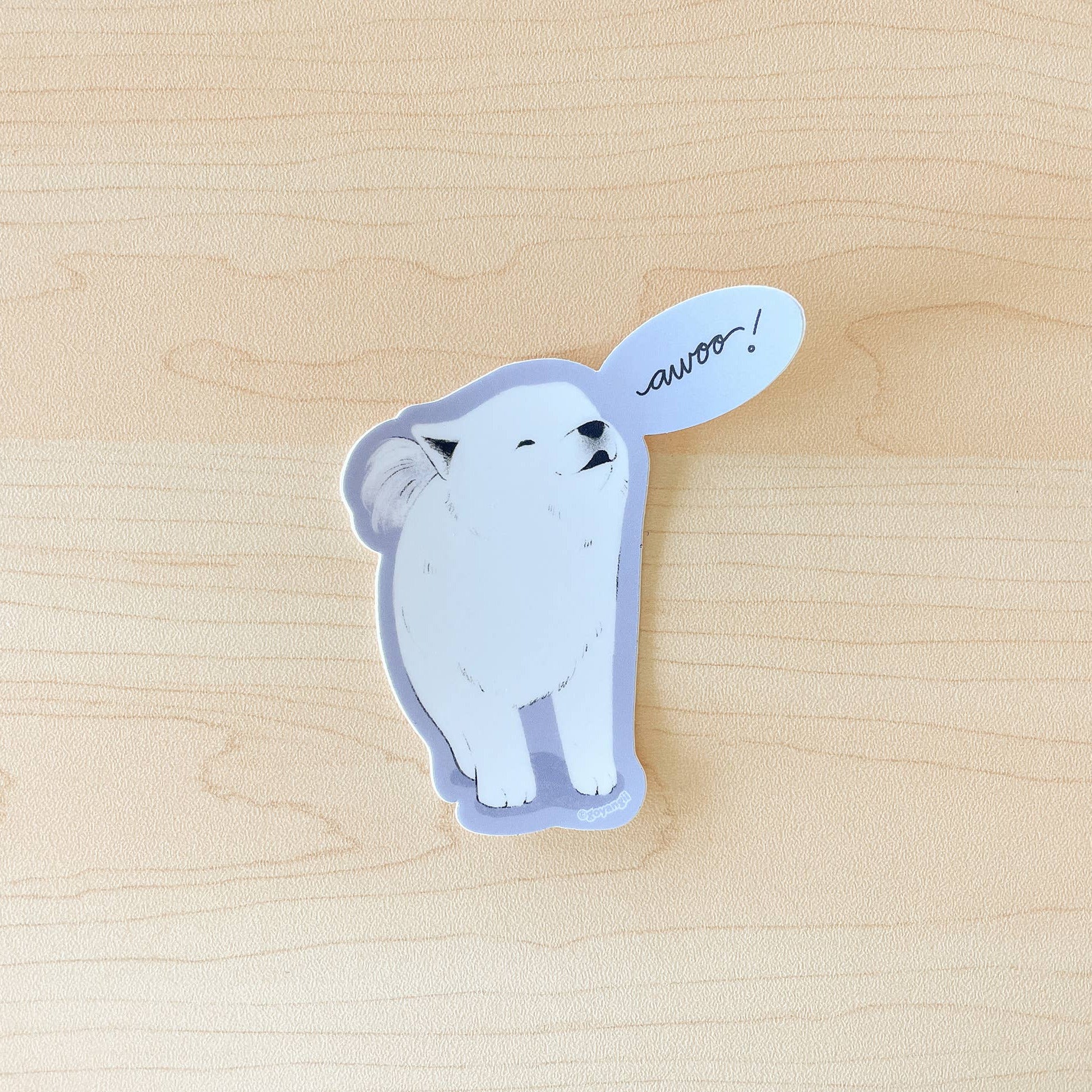 Smol Awoo Waterproof Vinyl Sticker