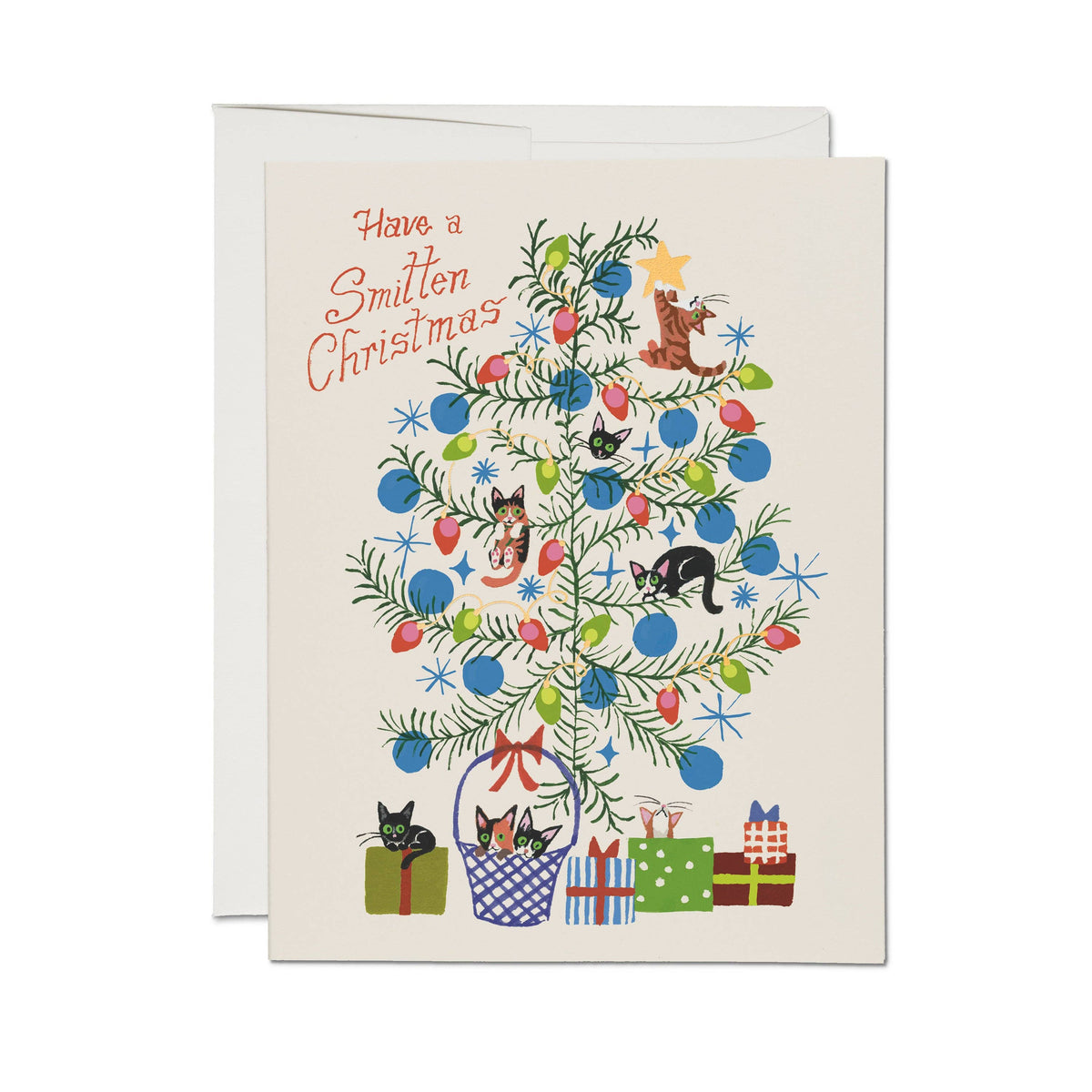 Smitten Christmas greeting card