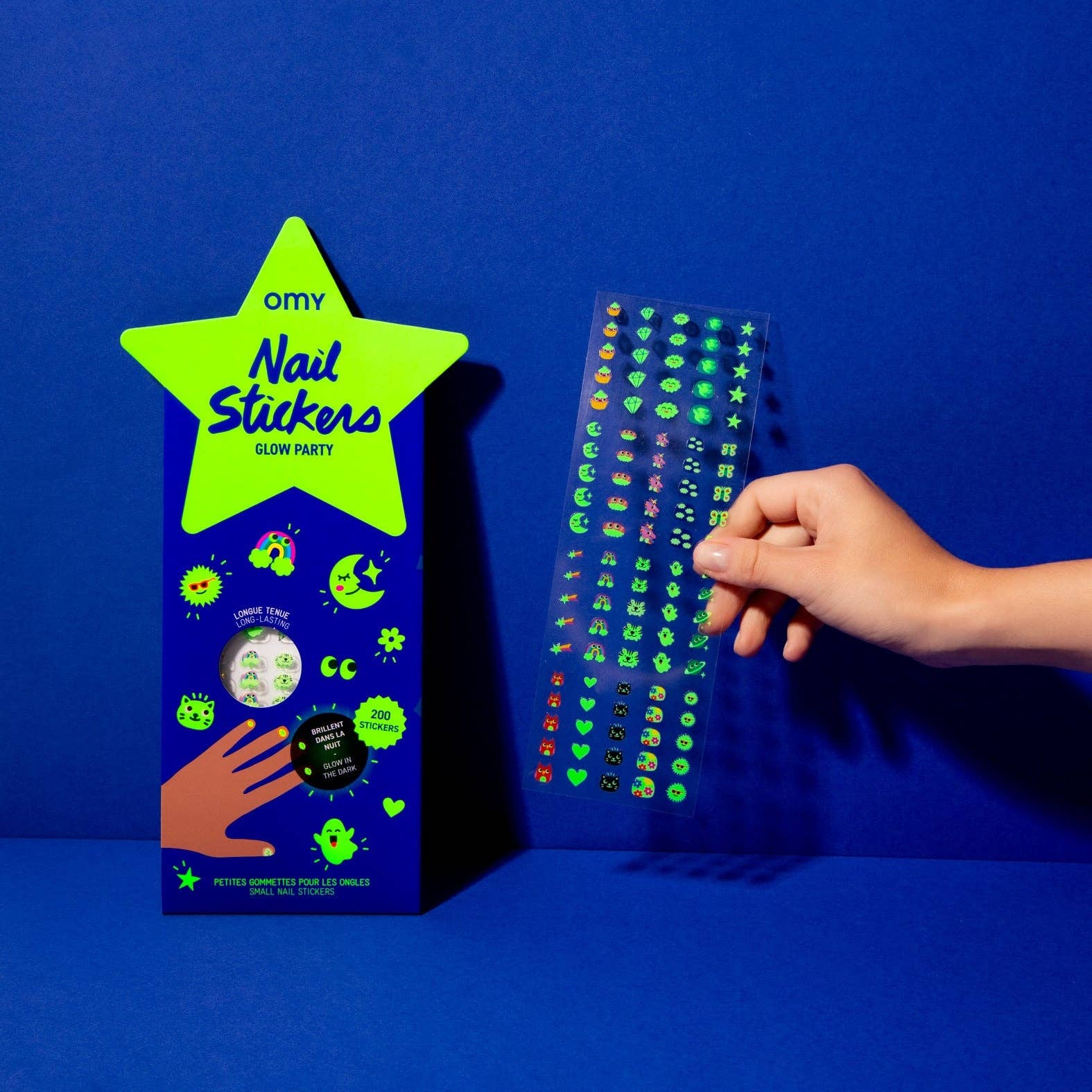 Kids Nail stickers - Glow in the Dark