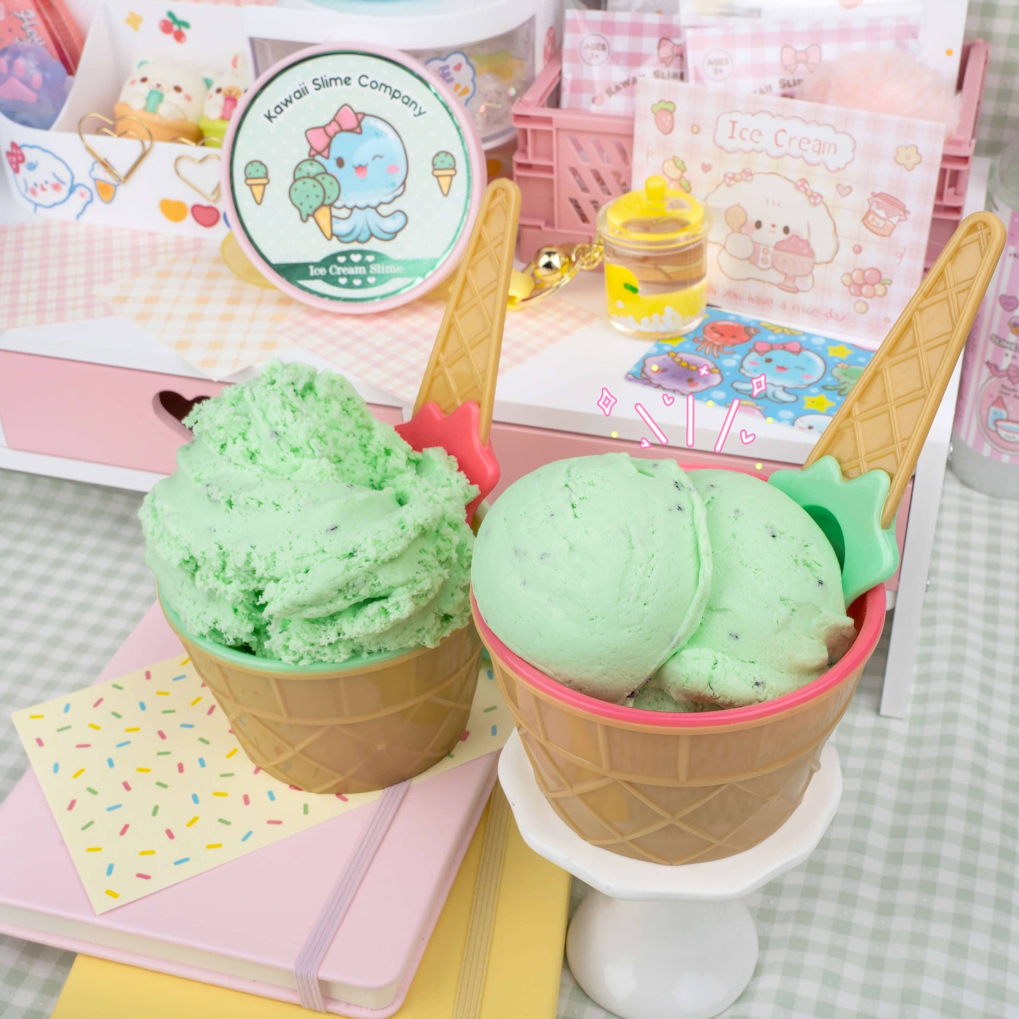 Mint Chip Scented Ice Cream Pint Slime