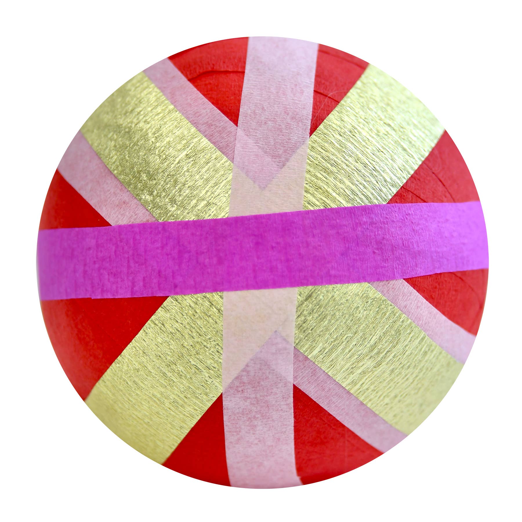 Deluxe Surprise Ball - Gold Metallic Stripes