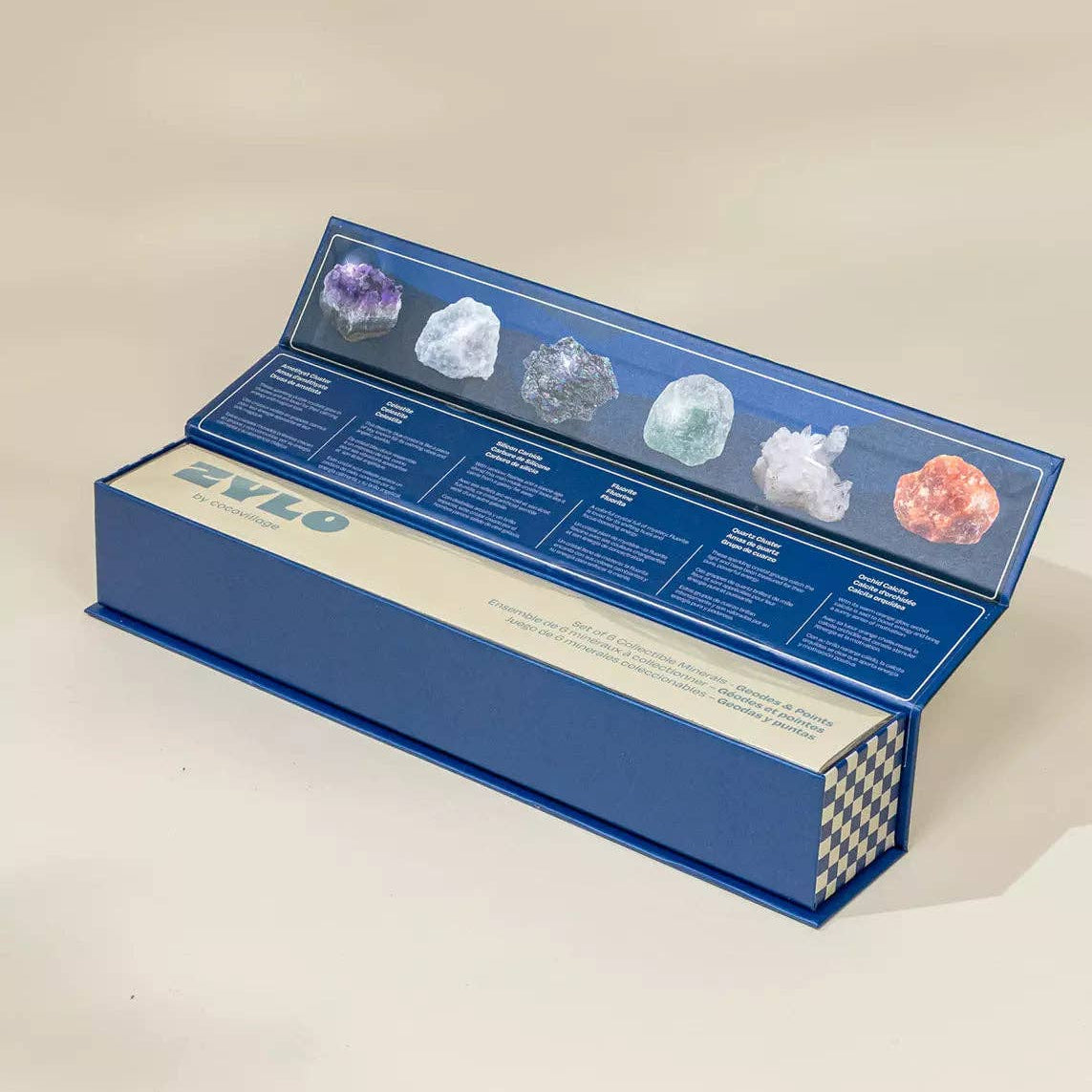 Set of 6 collectible Minerals - Mystic Pebbles