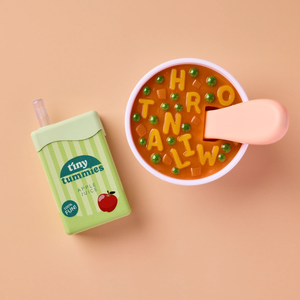 Tiny Tummies Set - Alphabet Soup Bowl & Juice Box