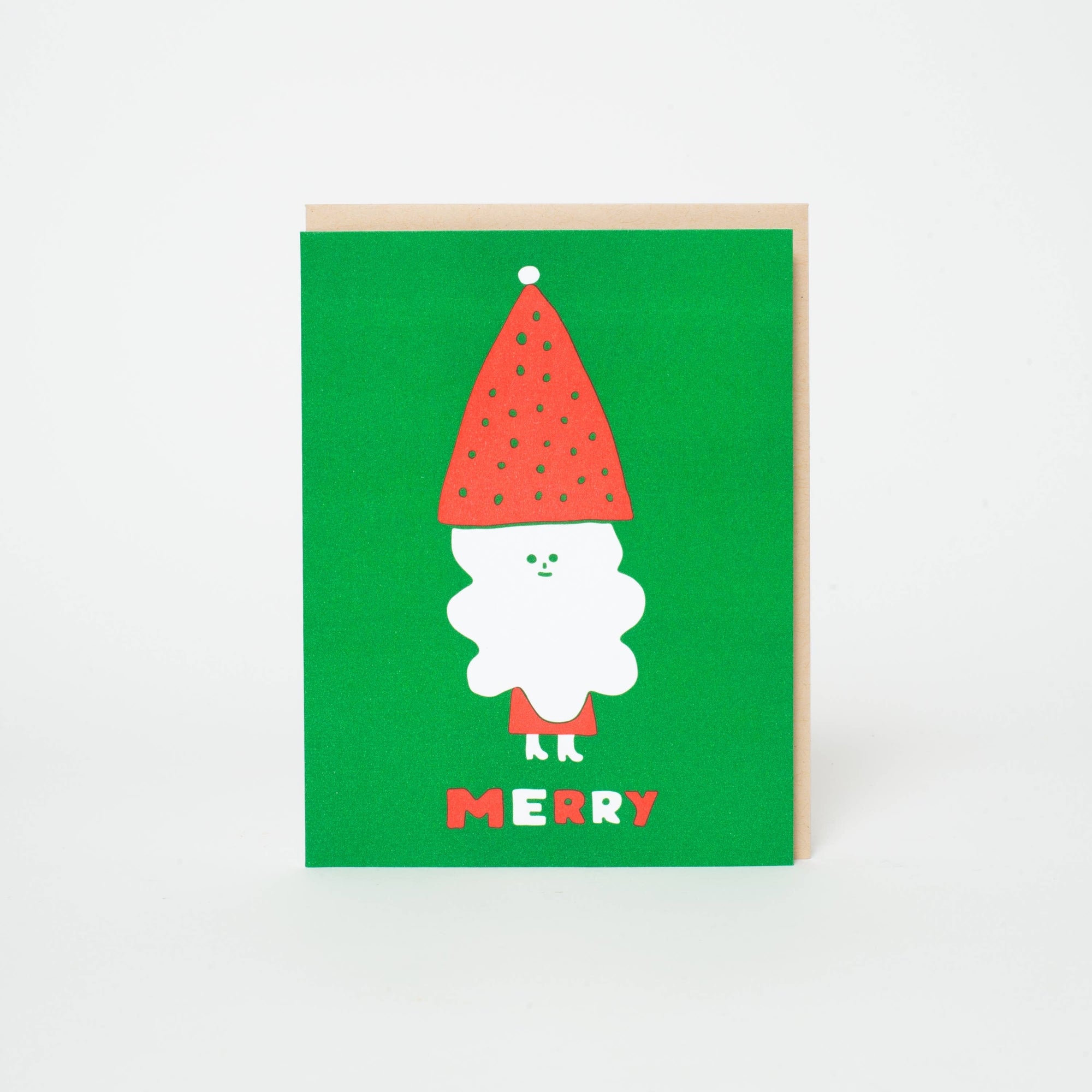 Merry Santa Holiday Letterpress Card - Suzy Ultman