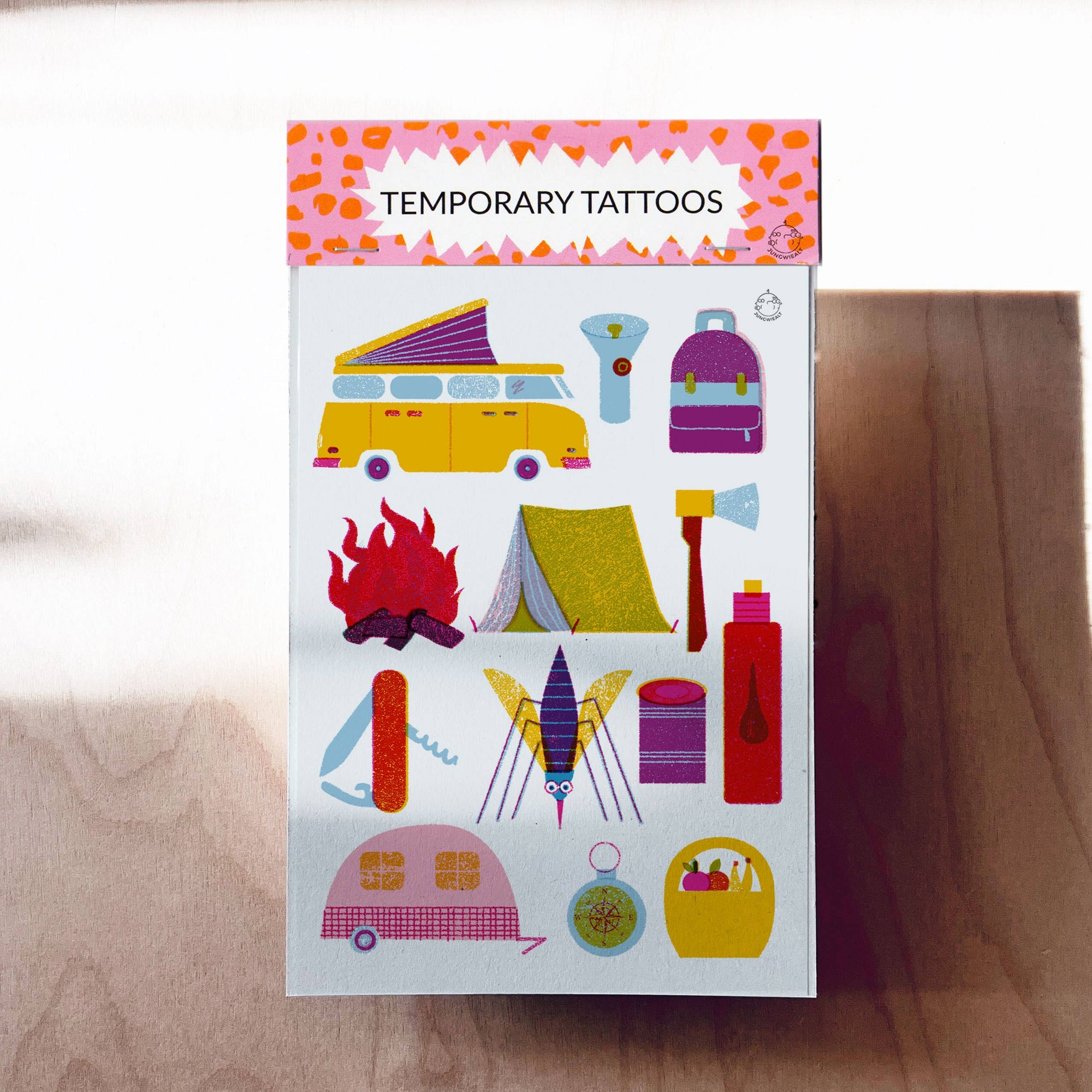 Camping Temporary Tattoos -Barbara Dziadosz