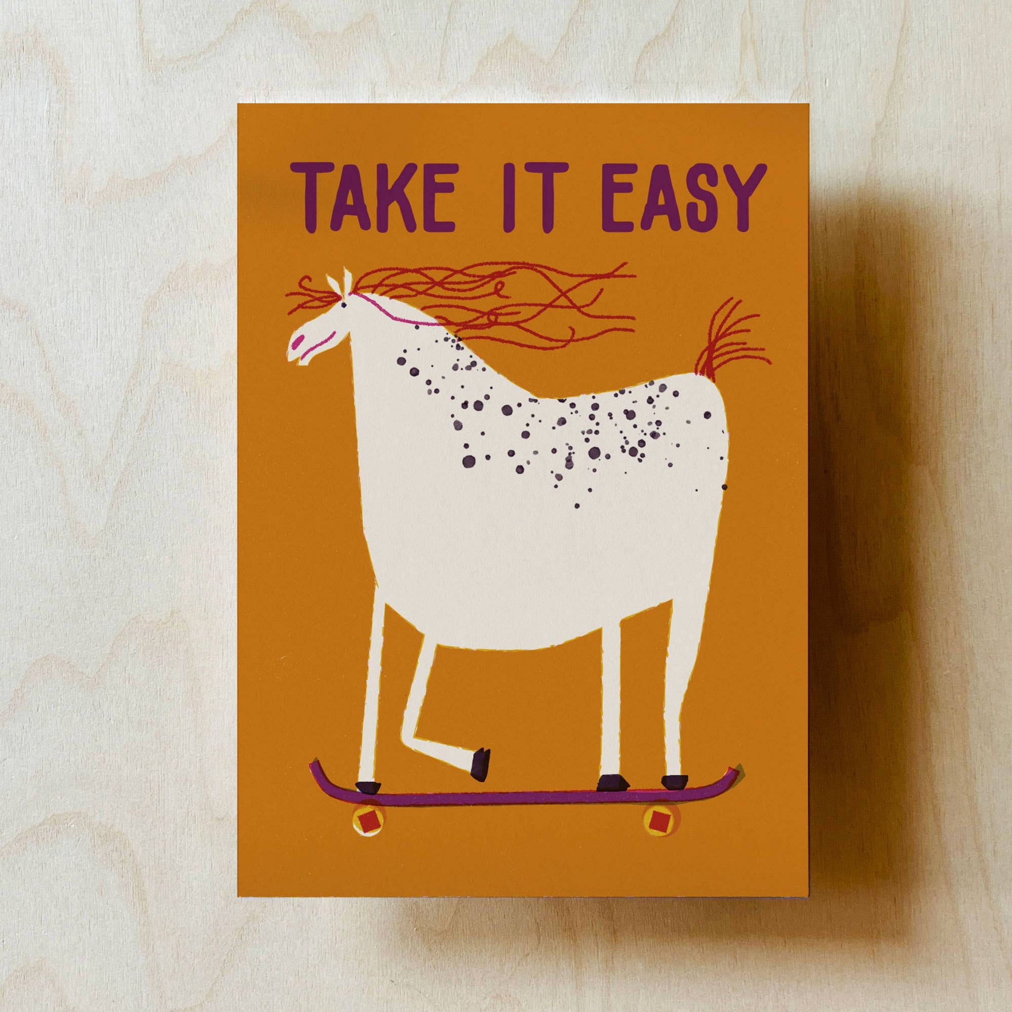 Take It Easy Postcard -Barbara Dziadosz